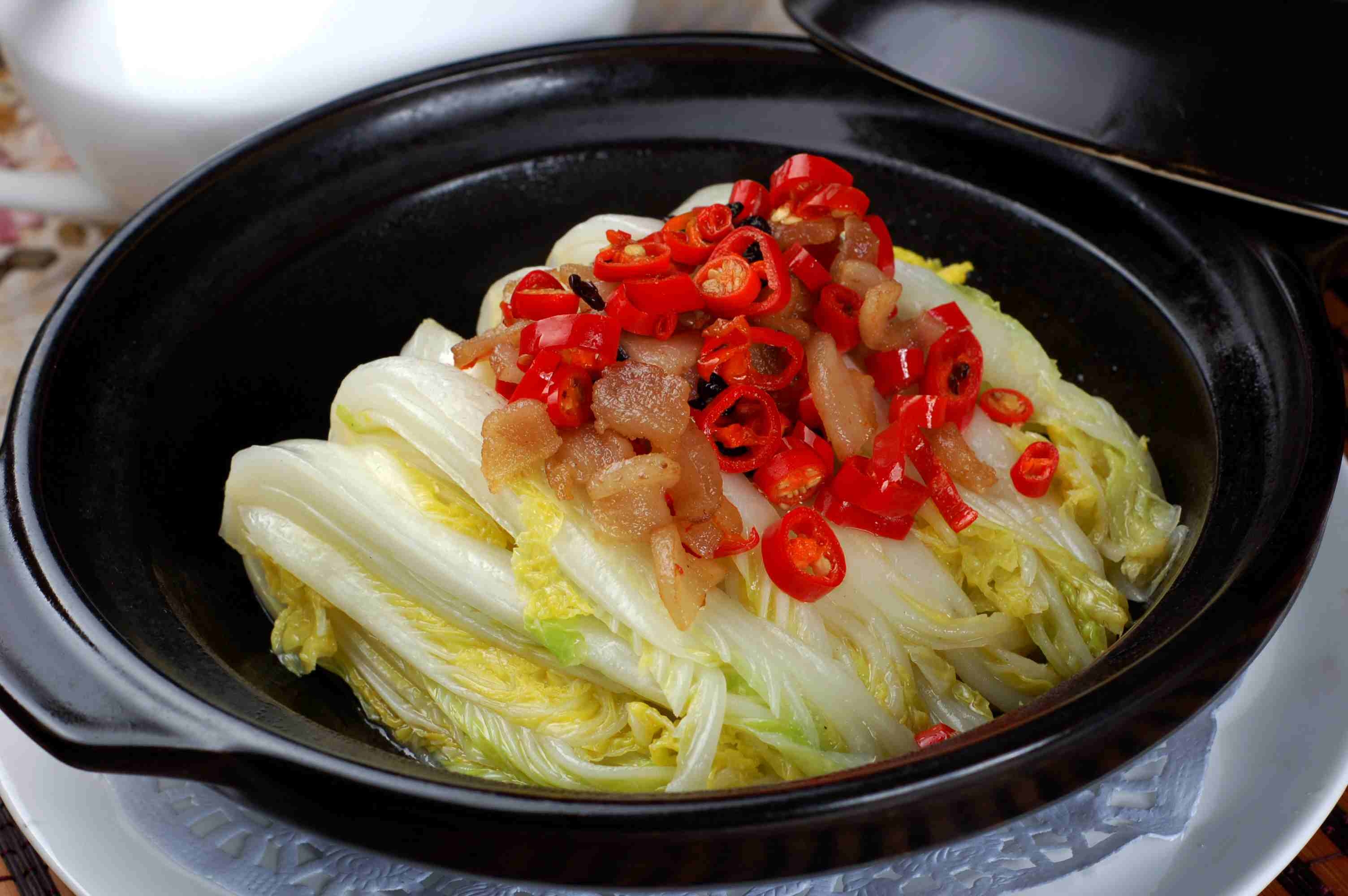餐饮美食川菜湘菜钵仔娃娃菜高清图片916