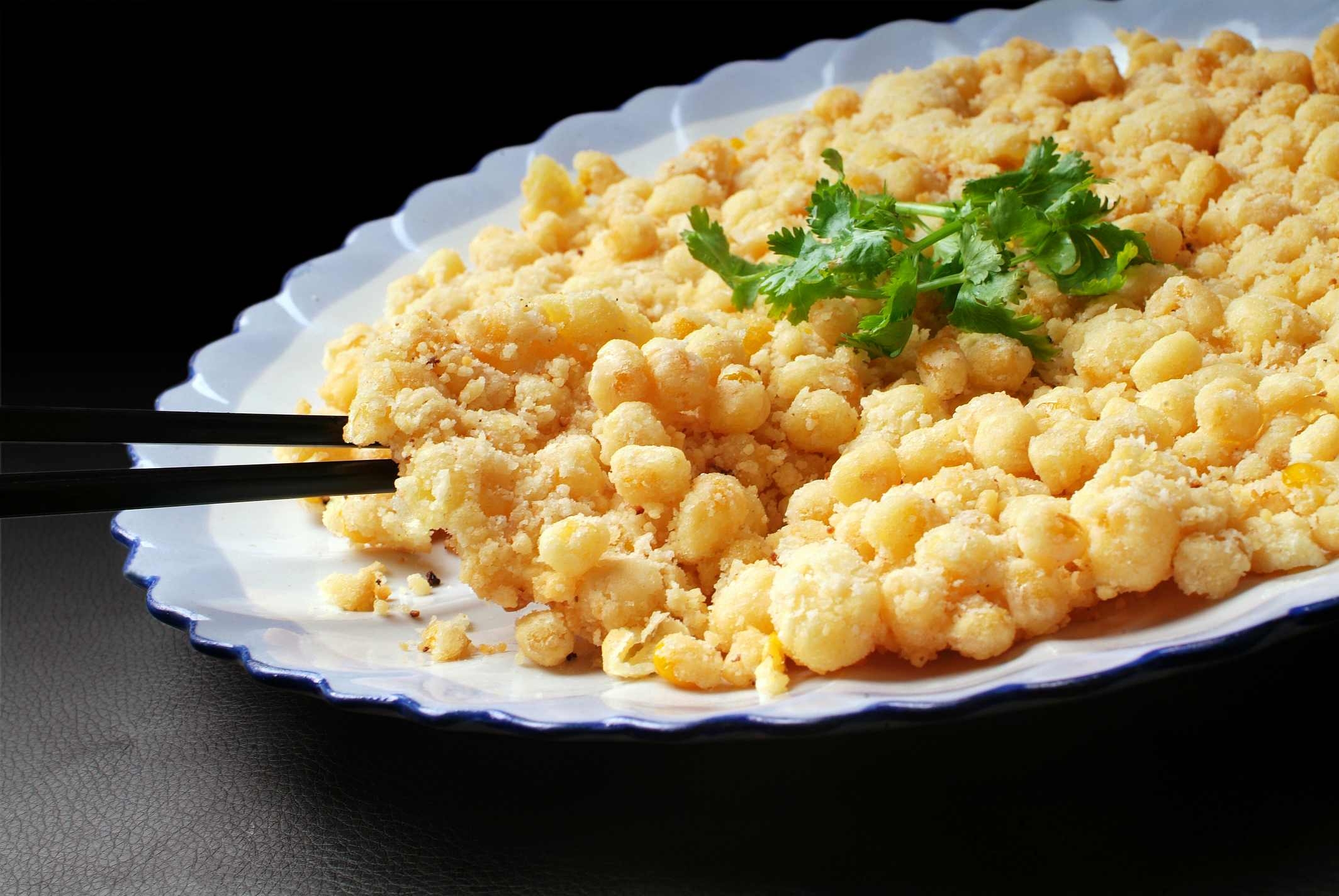 餐饮美食玉米锅贴宣传图片灯箱