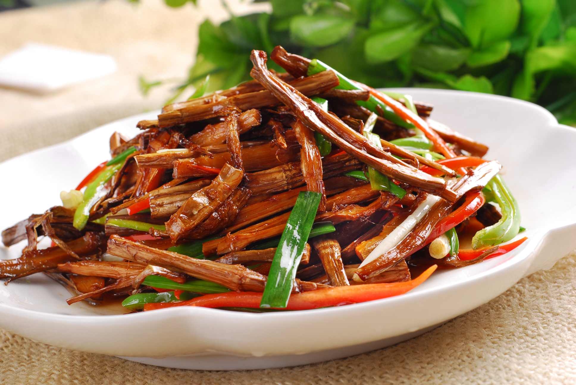 餐饮美食酱爆烟笋宣传图片灯箱