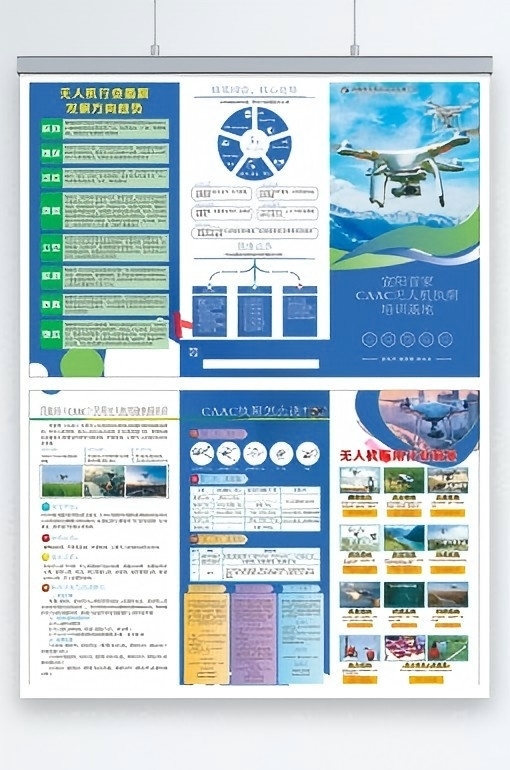 无人机宣传三折页