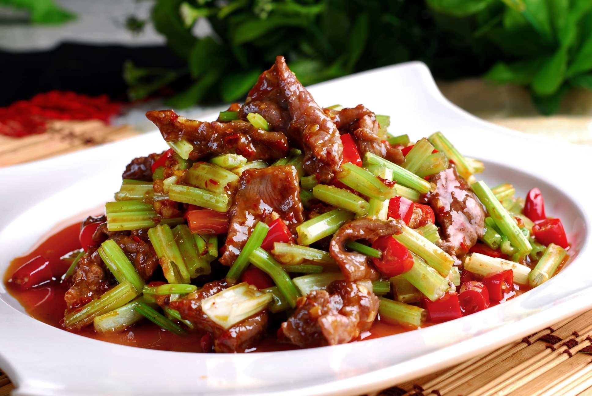 餐饮美食小炒黄牛肉宣传图片灯箱