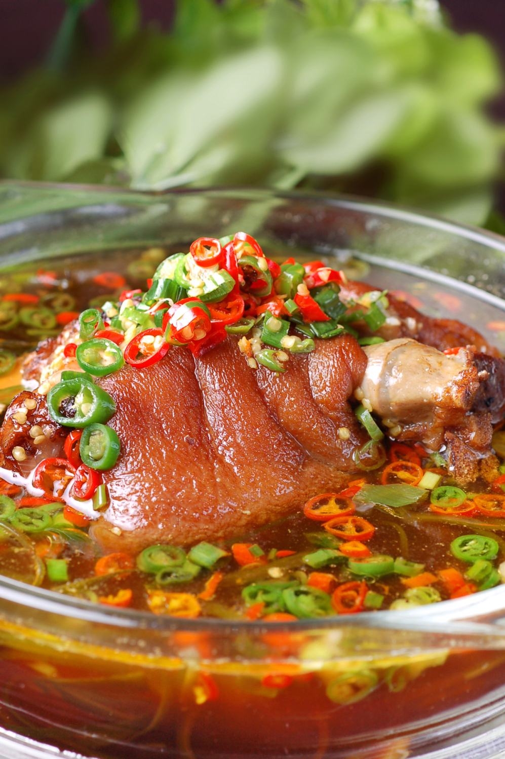 高清图片餐饮美食川菜虎皮醋香肘高清图片