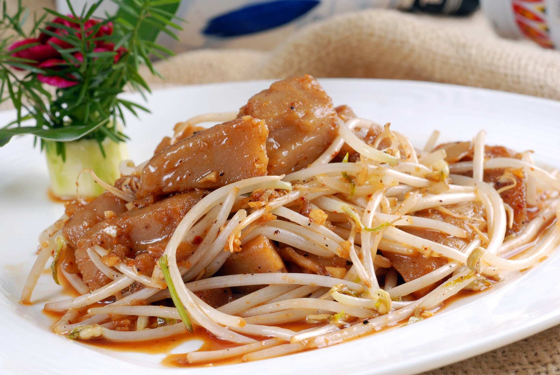 餐饮美食清徐炒灌肠高清图片