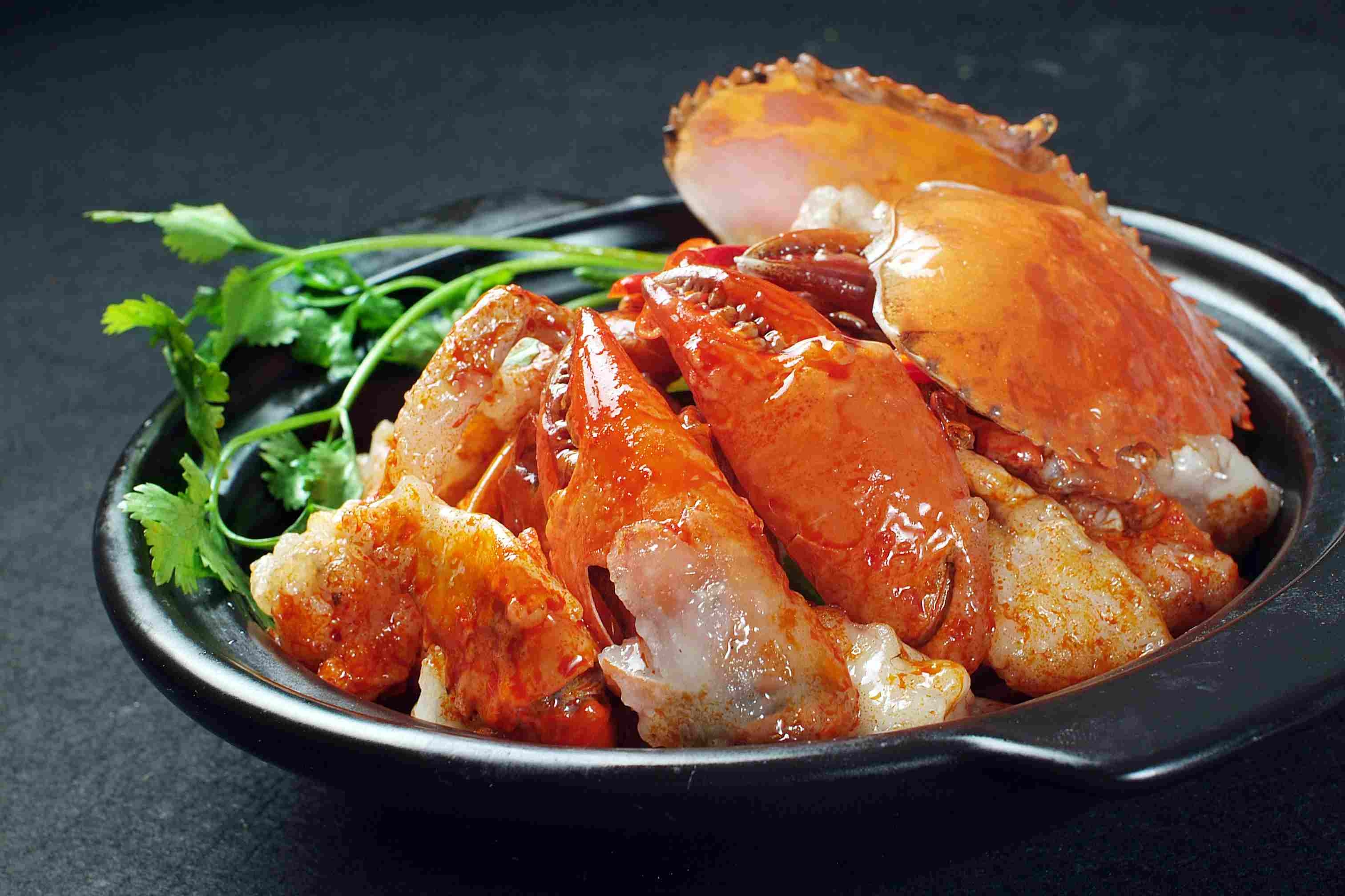 餐饮美食川菜泰式风情蟹高清图片