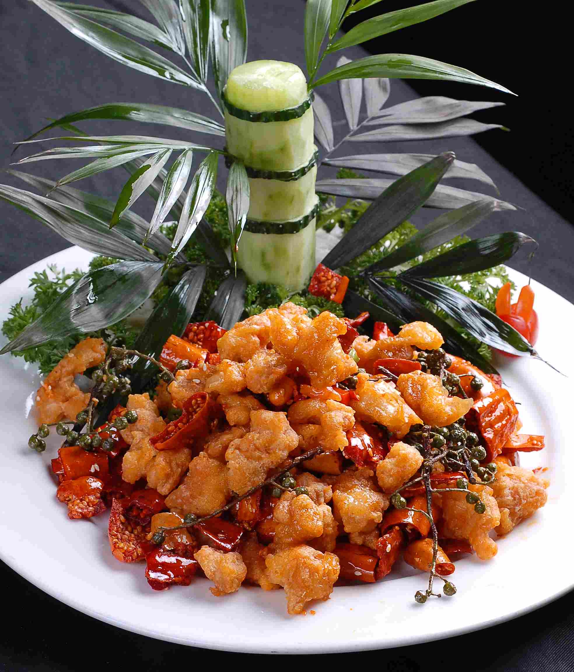 餐饮美食川菜香辣脆骨高清图片