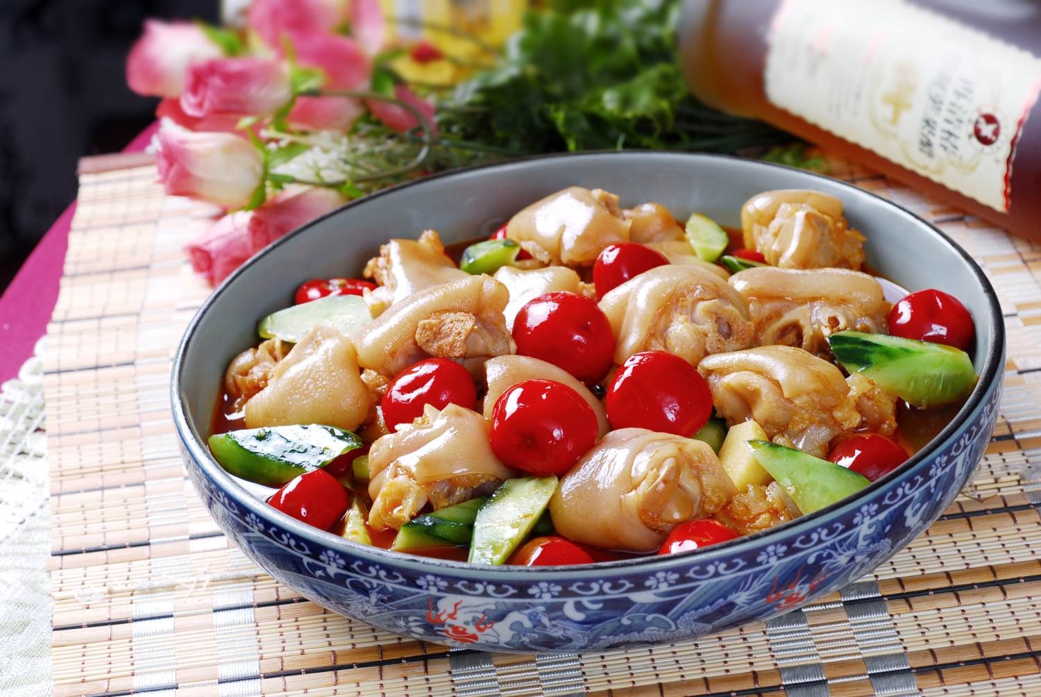 餐饮美食川菜泡椒美容蹄高清图片570