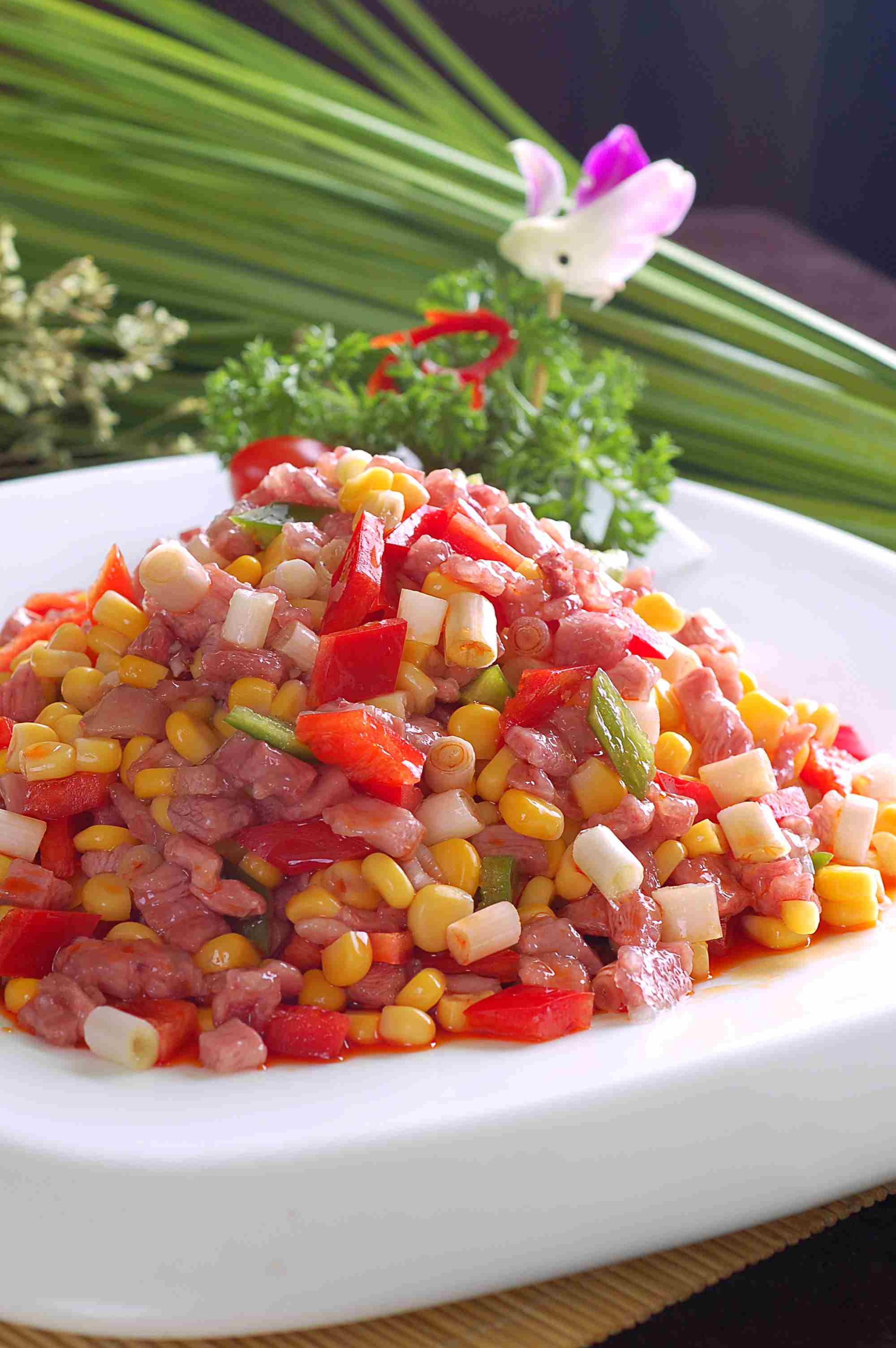 高清图片餐饮美食川菜荷香鸭粒包高清图片