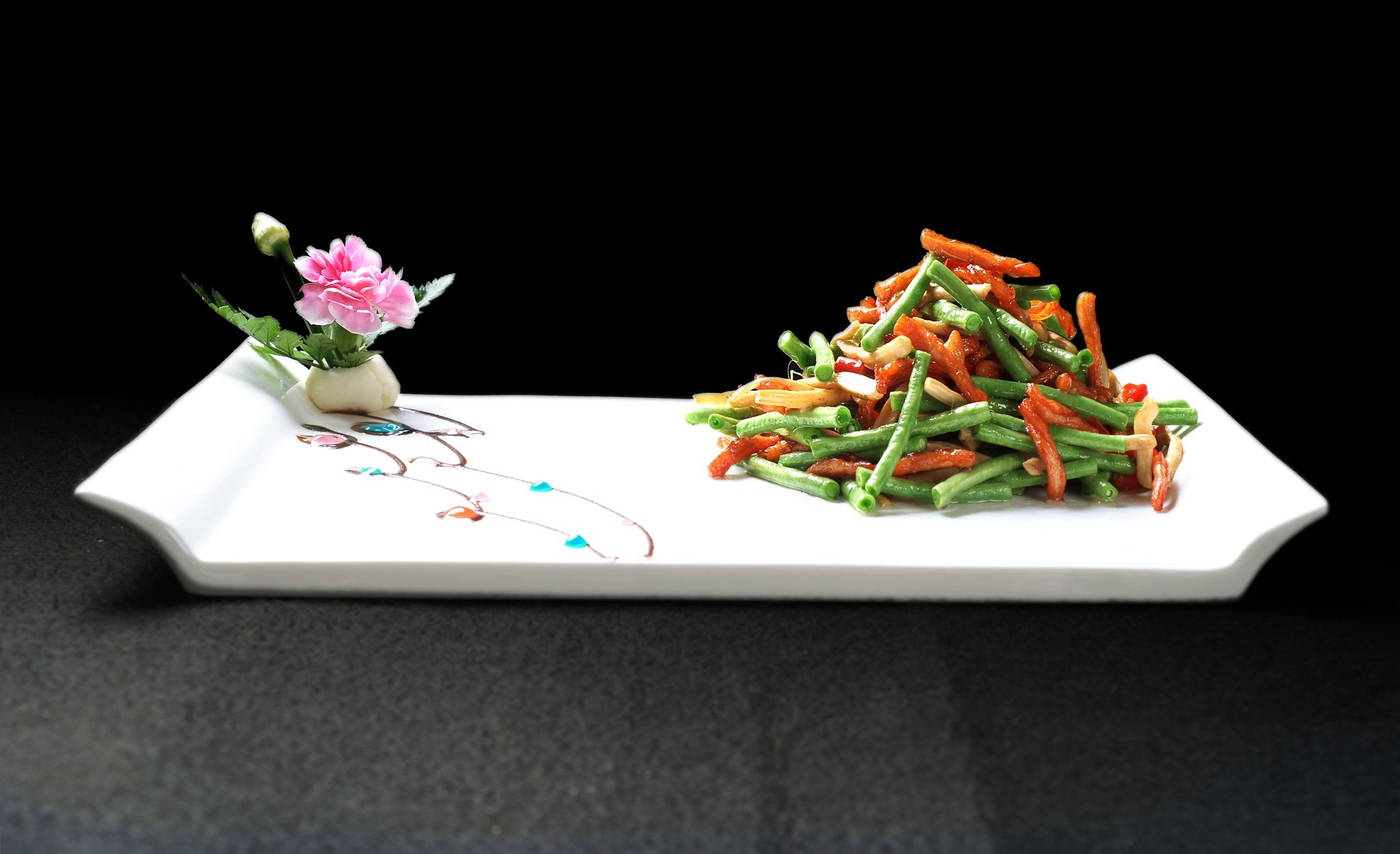 餐饮美食小炒肉咸鲜味高清图片