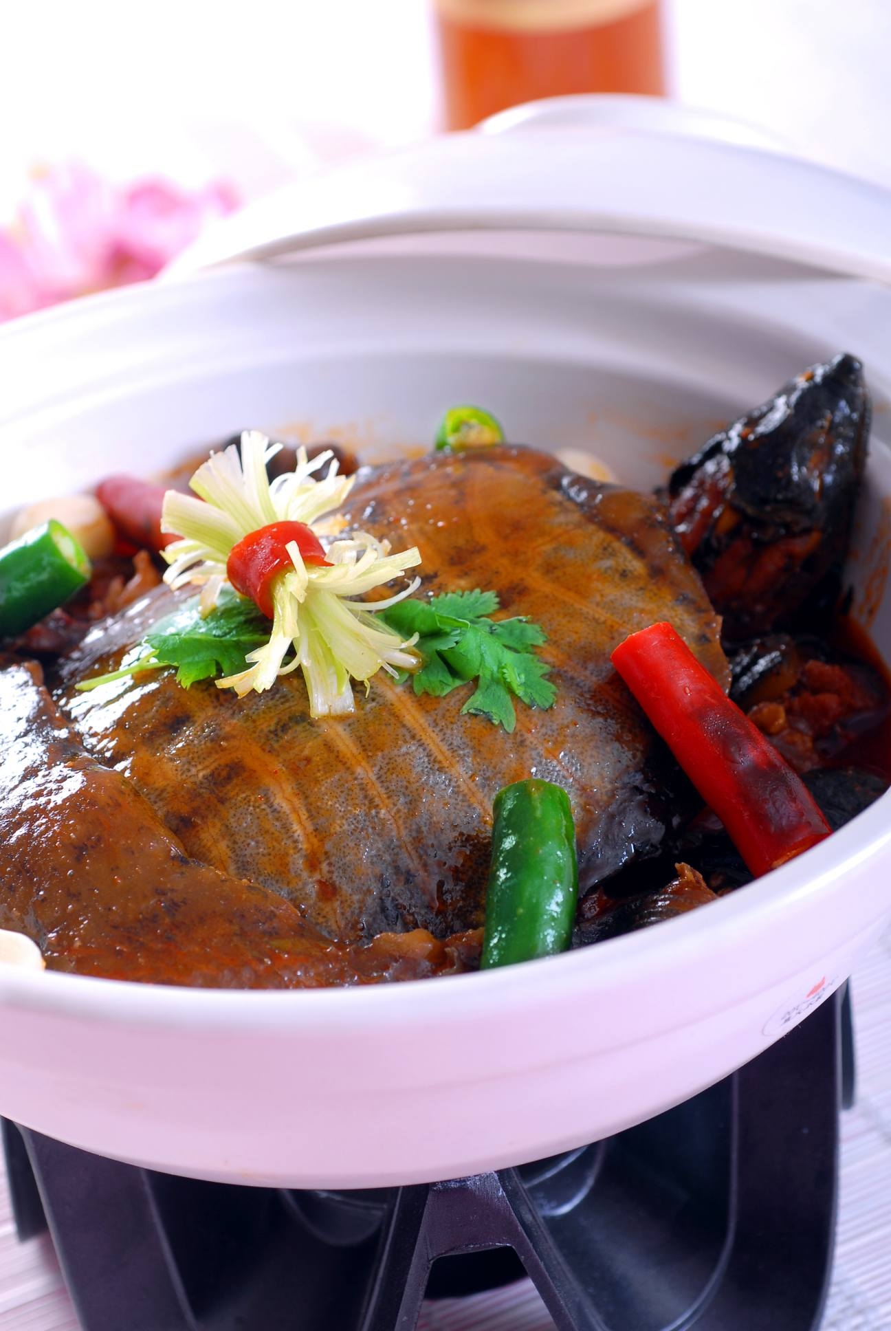 高清图片餐饮美食川菜金沙酱烧甲鱼高清图片