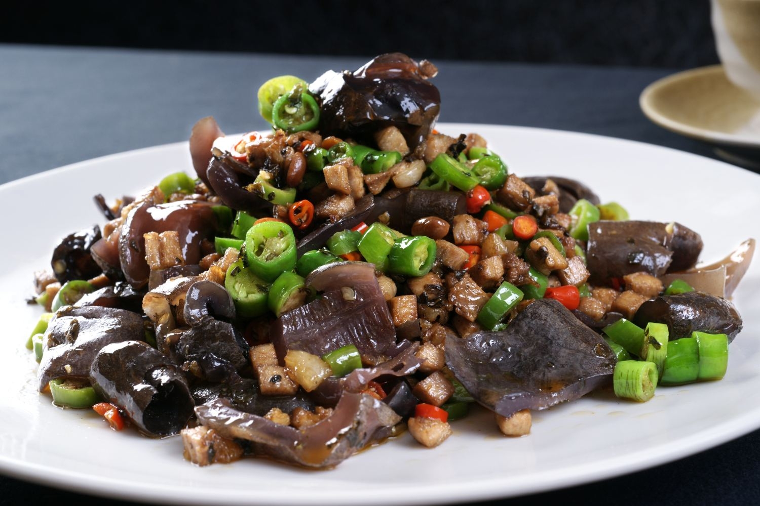 高清图片餐饮美食川菜干炒海参高清图片