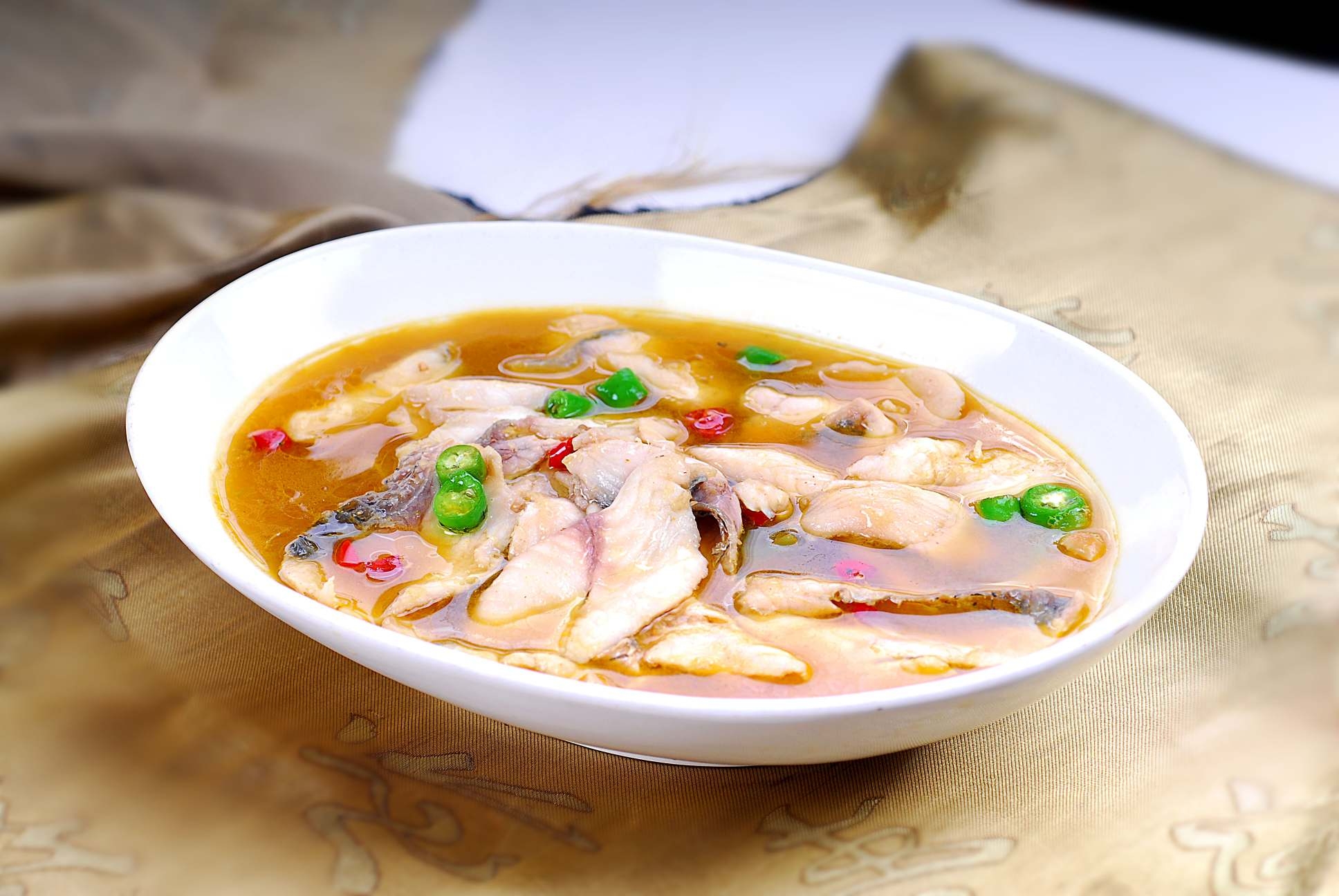 餐饮美食金汤鱼片宣传图片灯箱