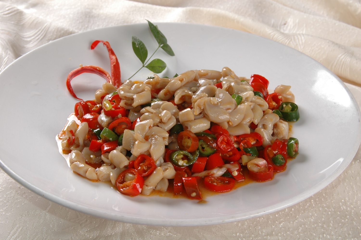 米椒菊花肠高清图片