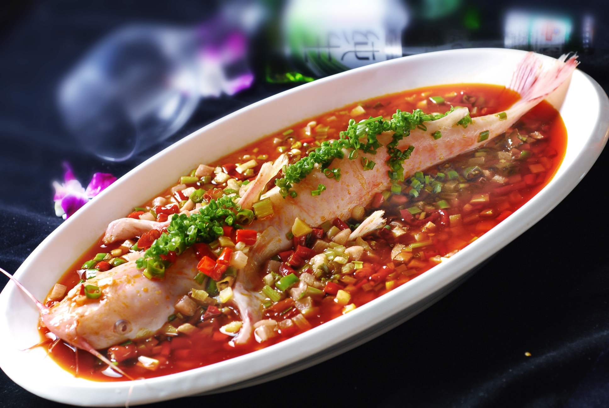 餐饮美食川菜热家常红鲨高清图片