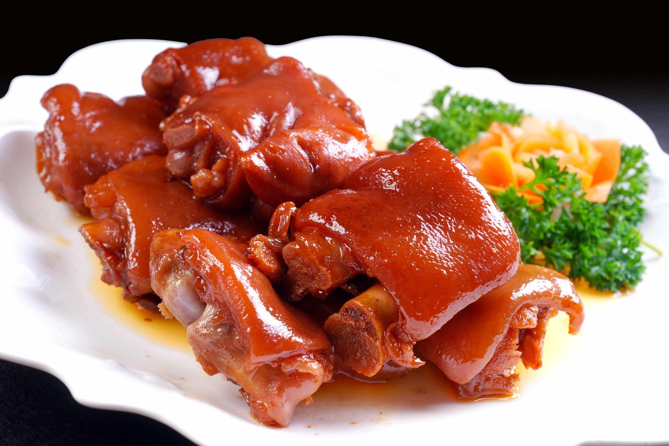 餐饮美食御贡猪手宣传图片灯箱