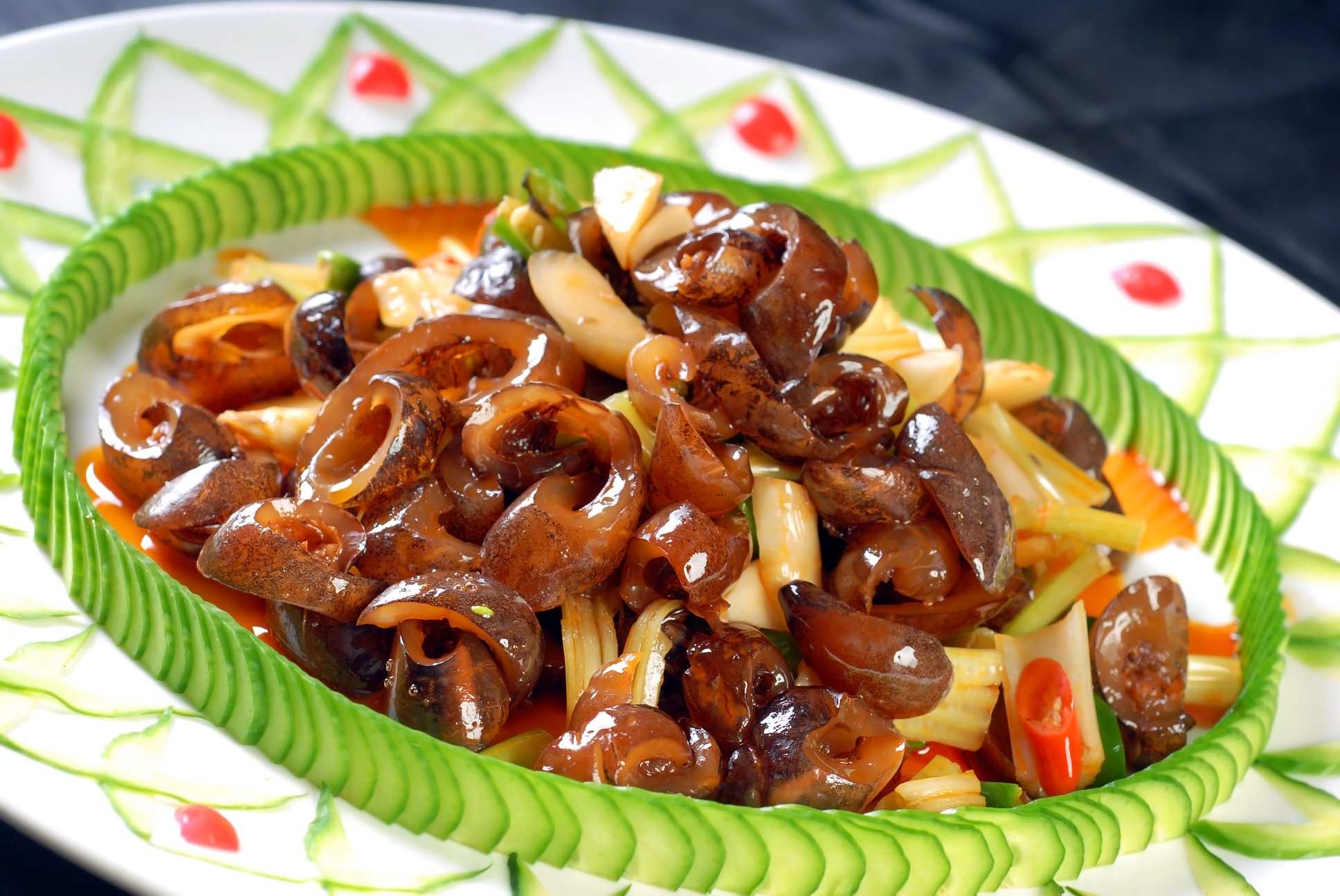 餐饮美食小炒海参高清图片