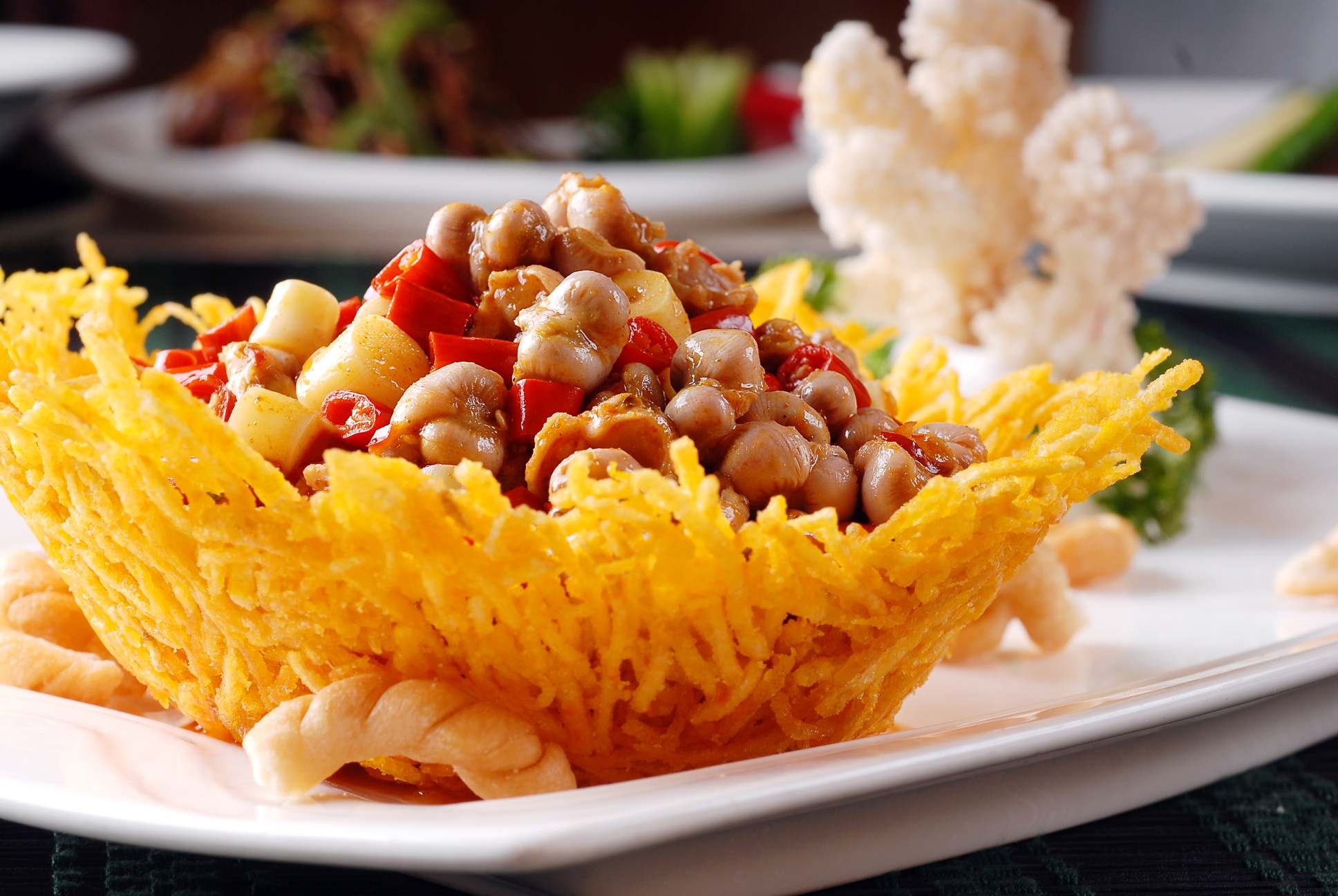 餐饮美食米椒鸽胗高清图片