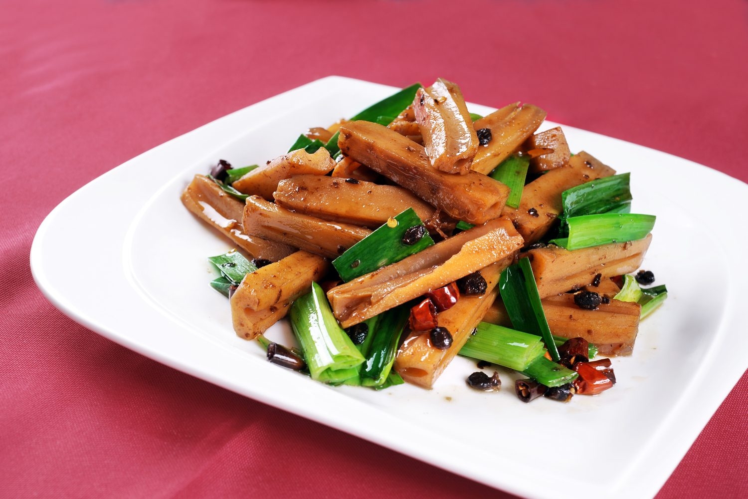 餐饮美食卤味回锅藕高清图片