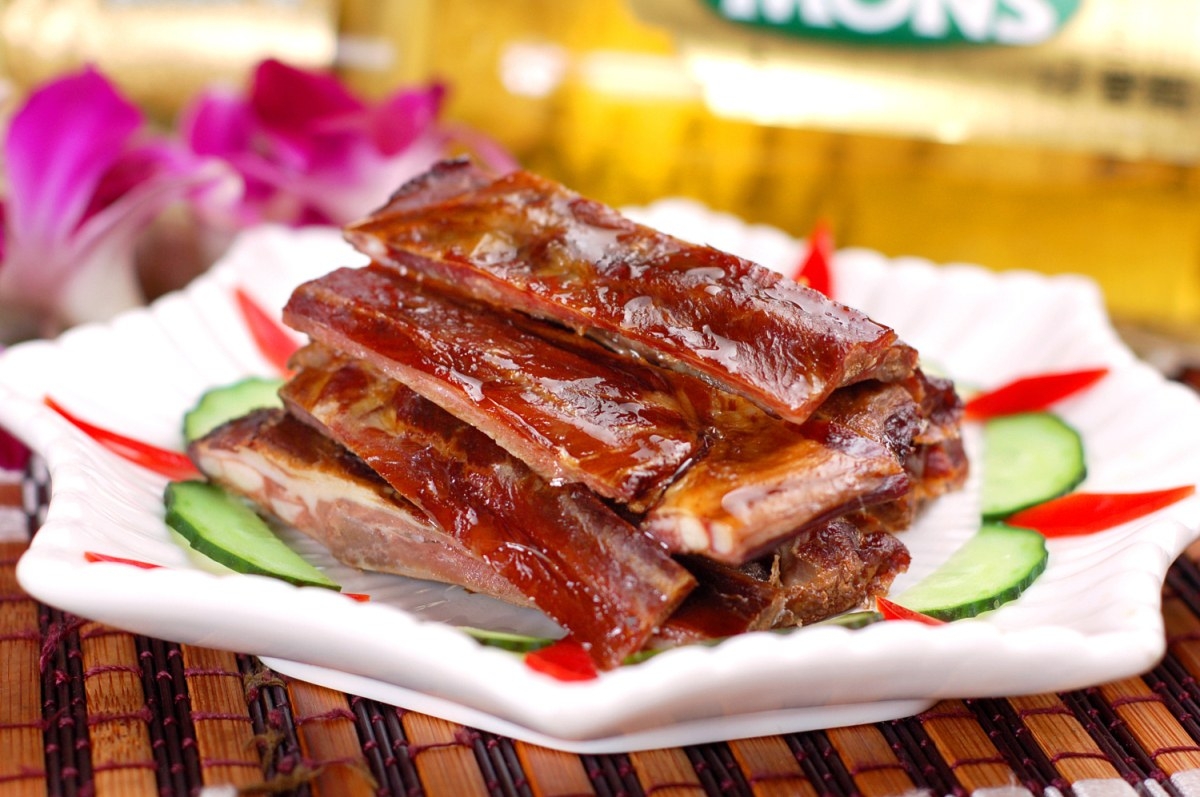 餐饮美食干妈香排宣传图片灯箱