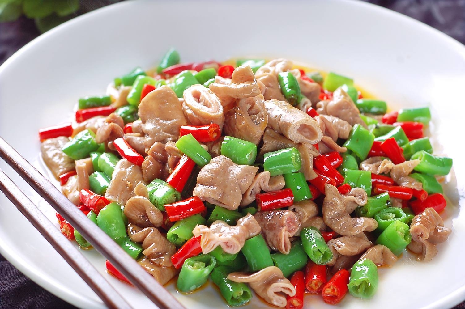 餐饮美食特色香锅肥肠高清图片