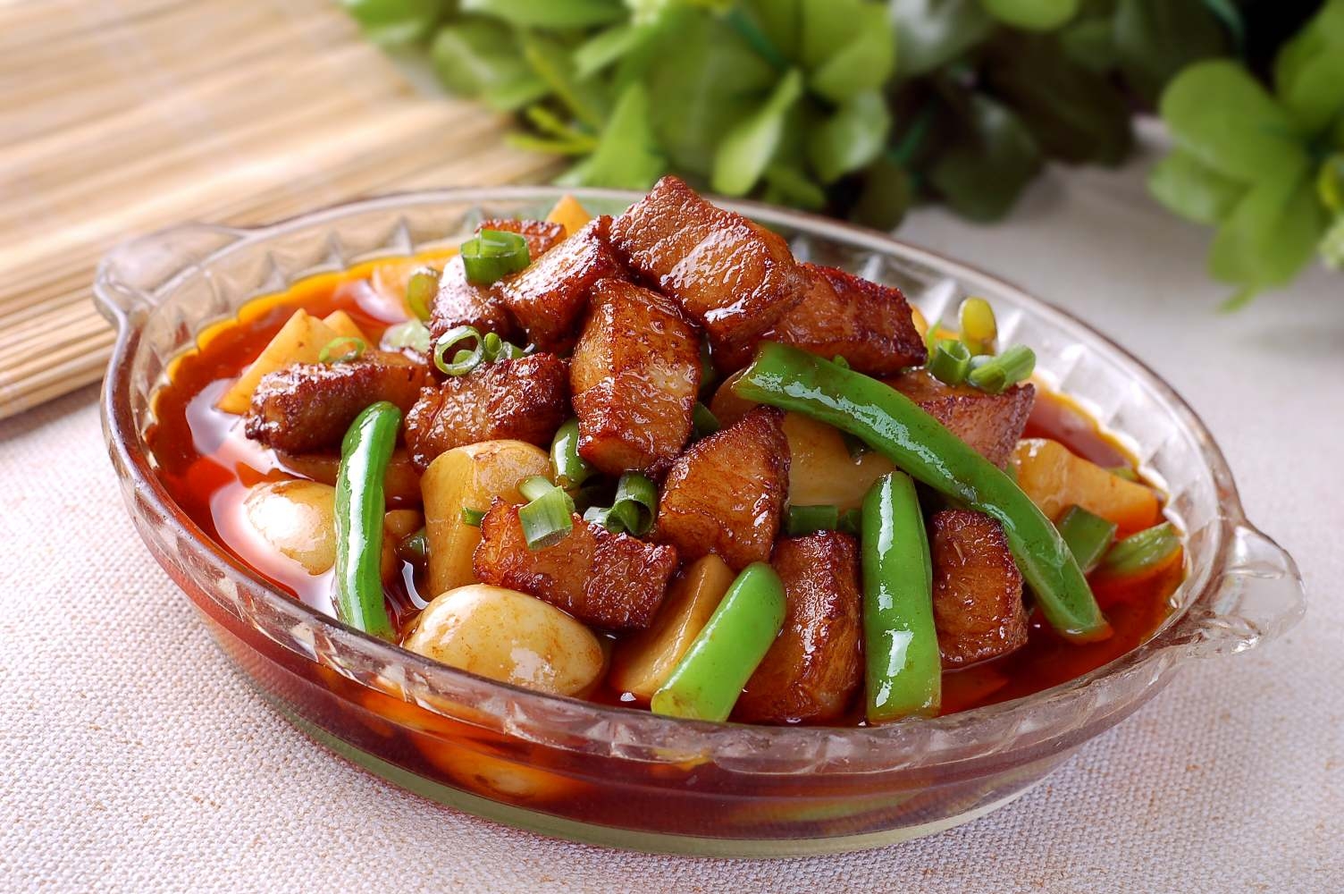 高清图片餐饮美食川菜双豆烧肉高清图片