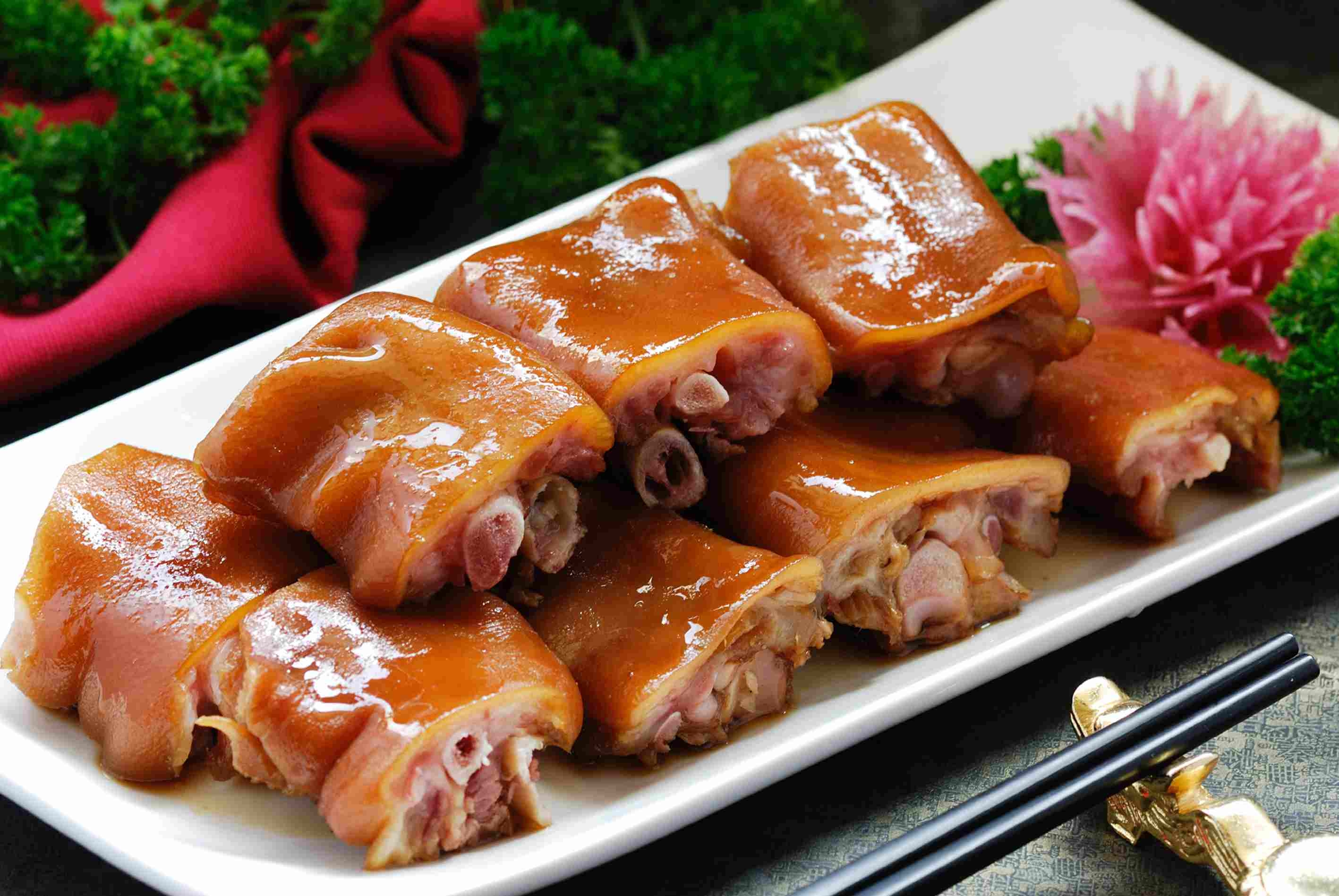 特色辣猪手高清图片