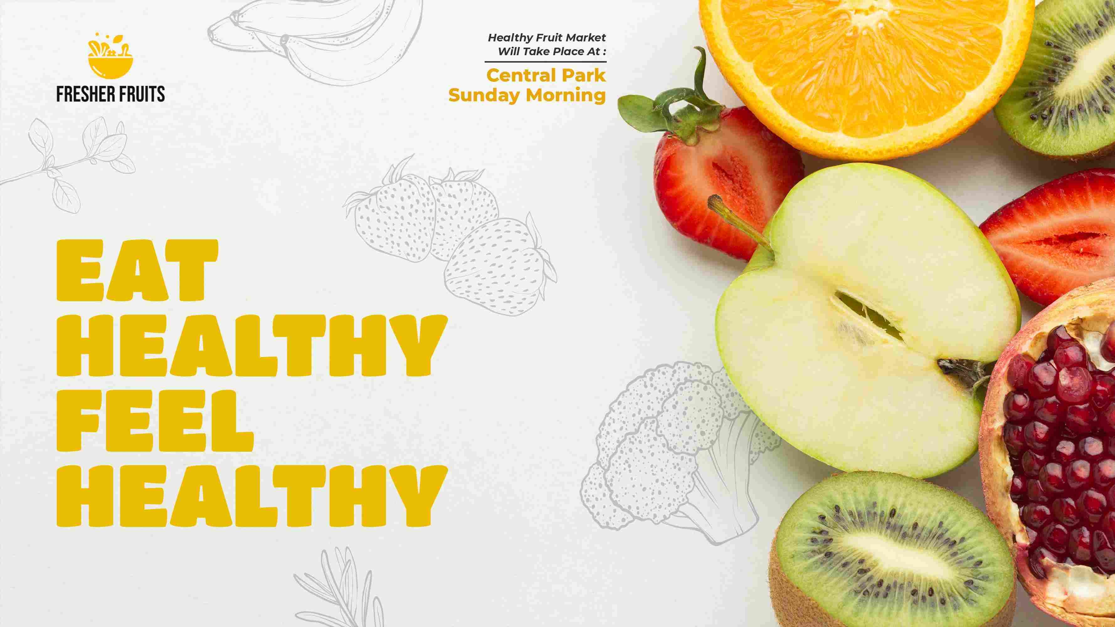 水果店墙面创意装饰果蔬超市背景贴画展板海报广告装修壁画纸