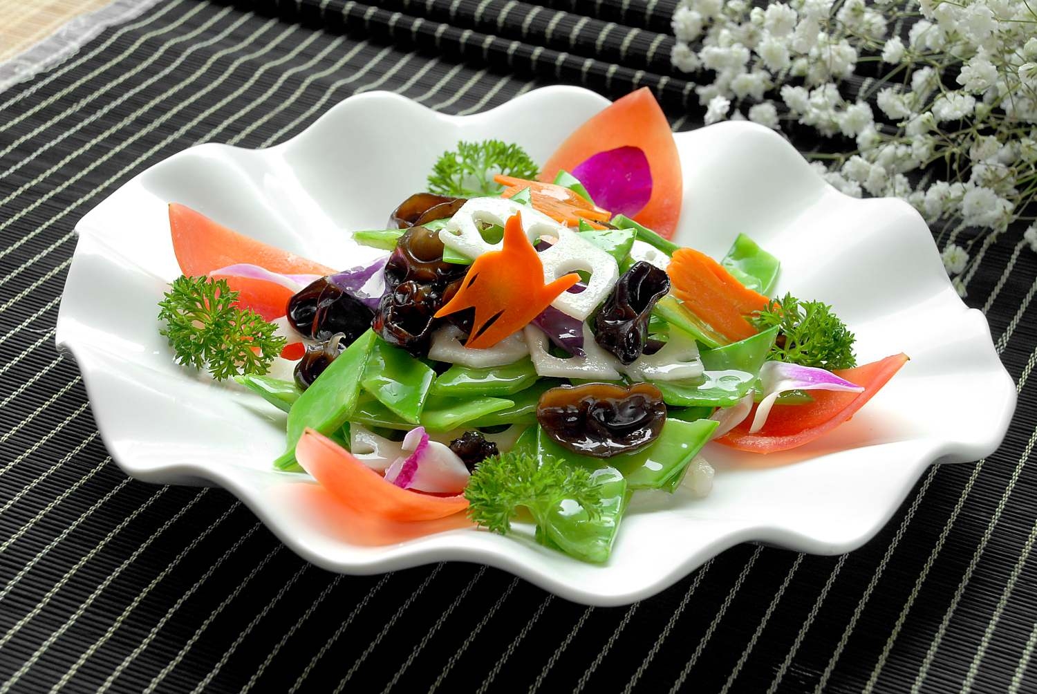 高清图片餐饮美食川菜荷塘小素高清图片