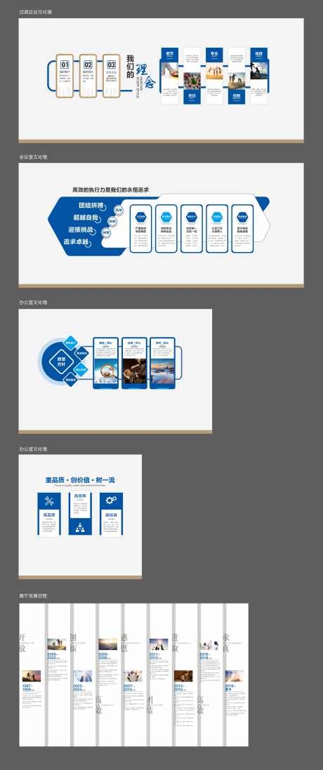 全套企业文化墙展厅