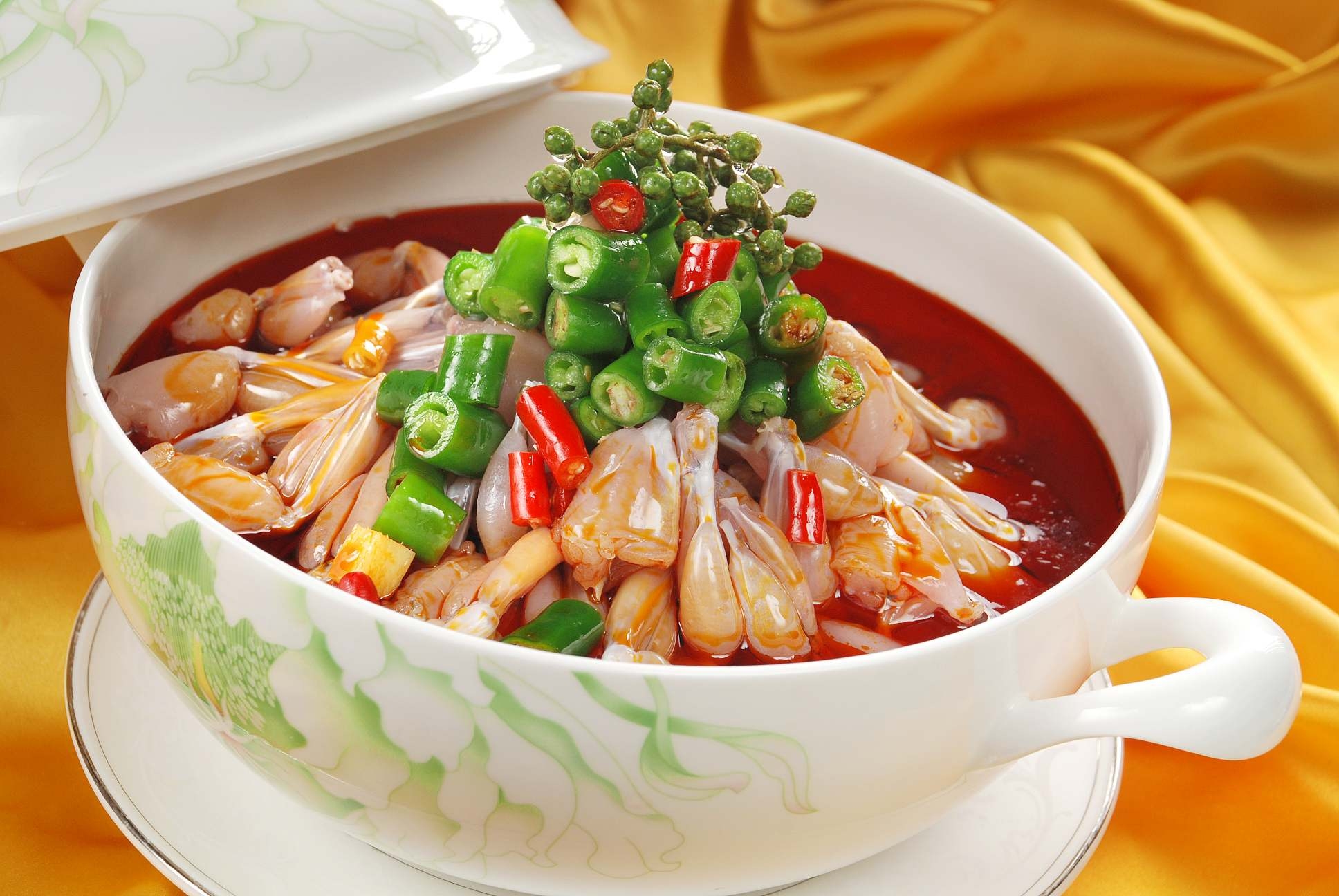 高清图片餐饮美食川菜仔姜浸美蛙高清图片