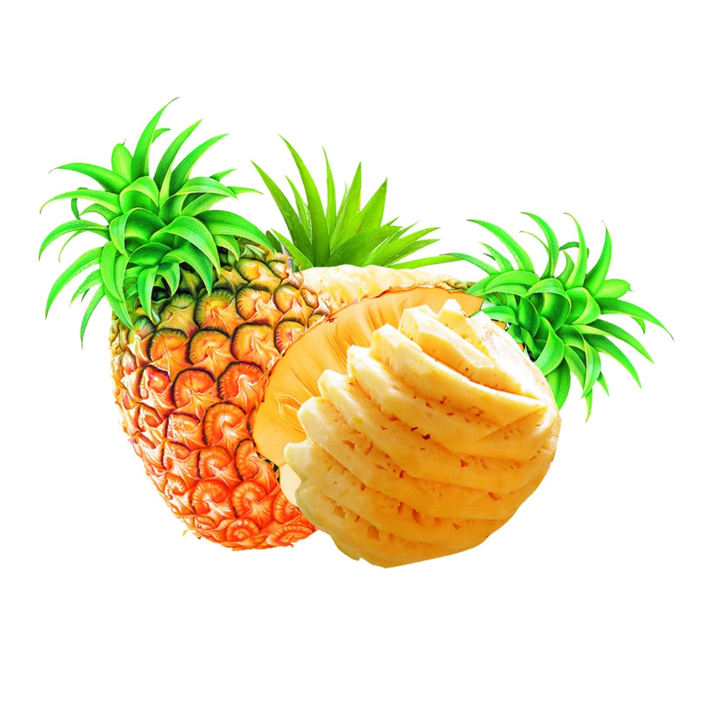 卡通凤梨卡通菠萝免抠透明素材设计图