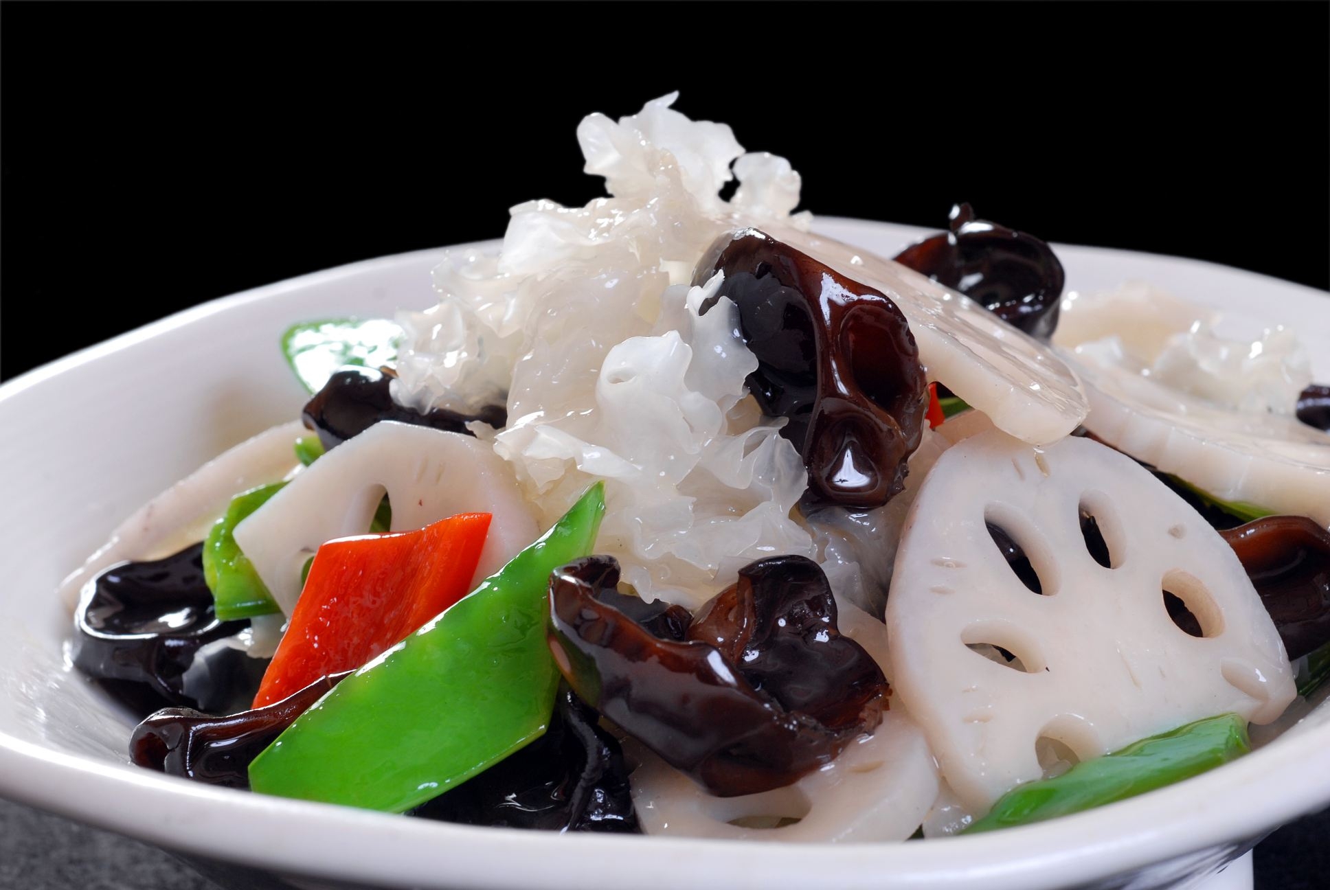 高清图片餐饮美食川菜双耳炒四季高清图片