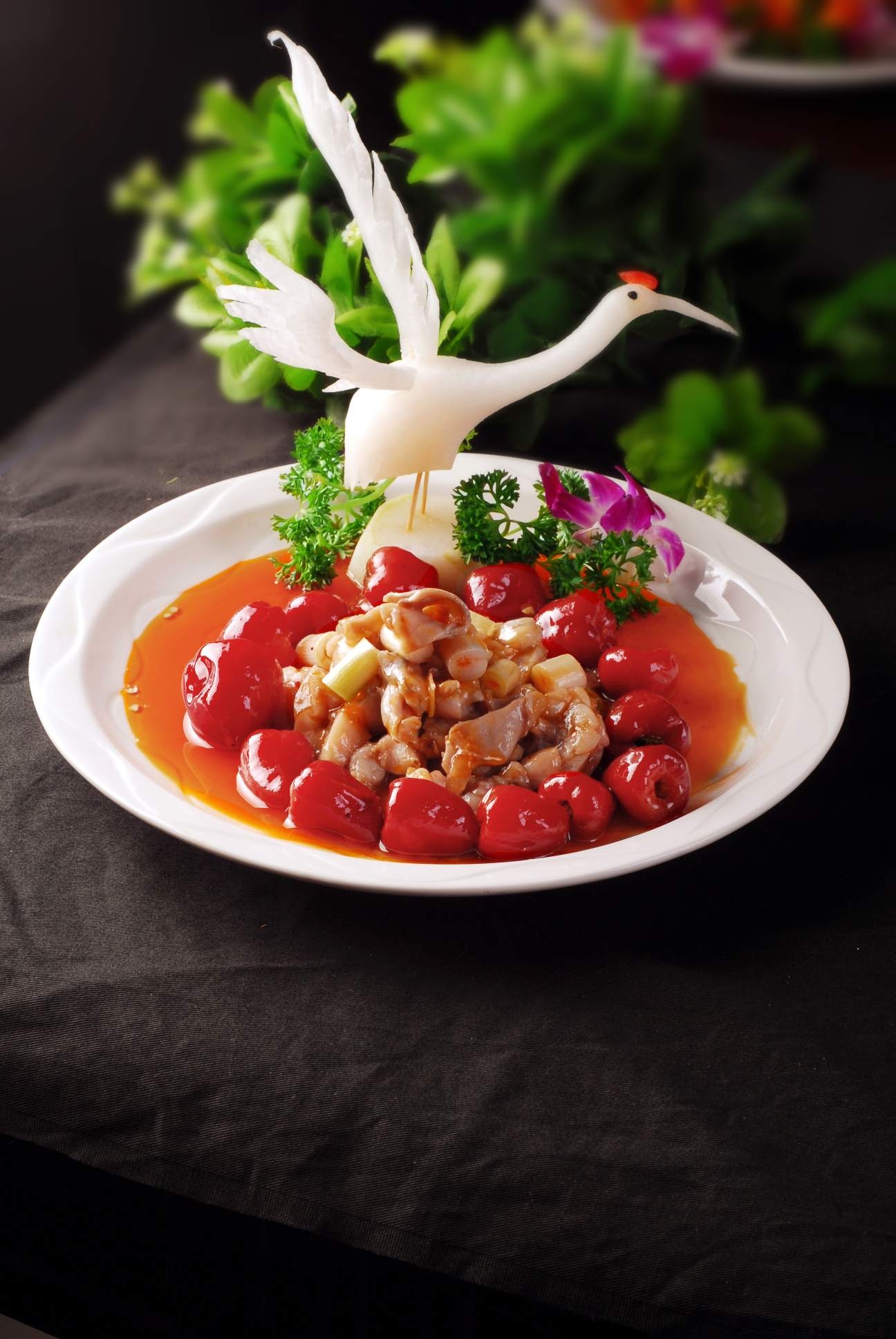 餐饮美食泡椒牛蛙宣传图片灯箱