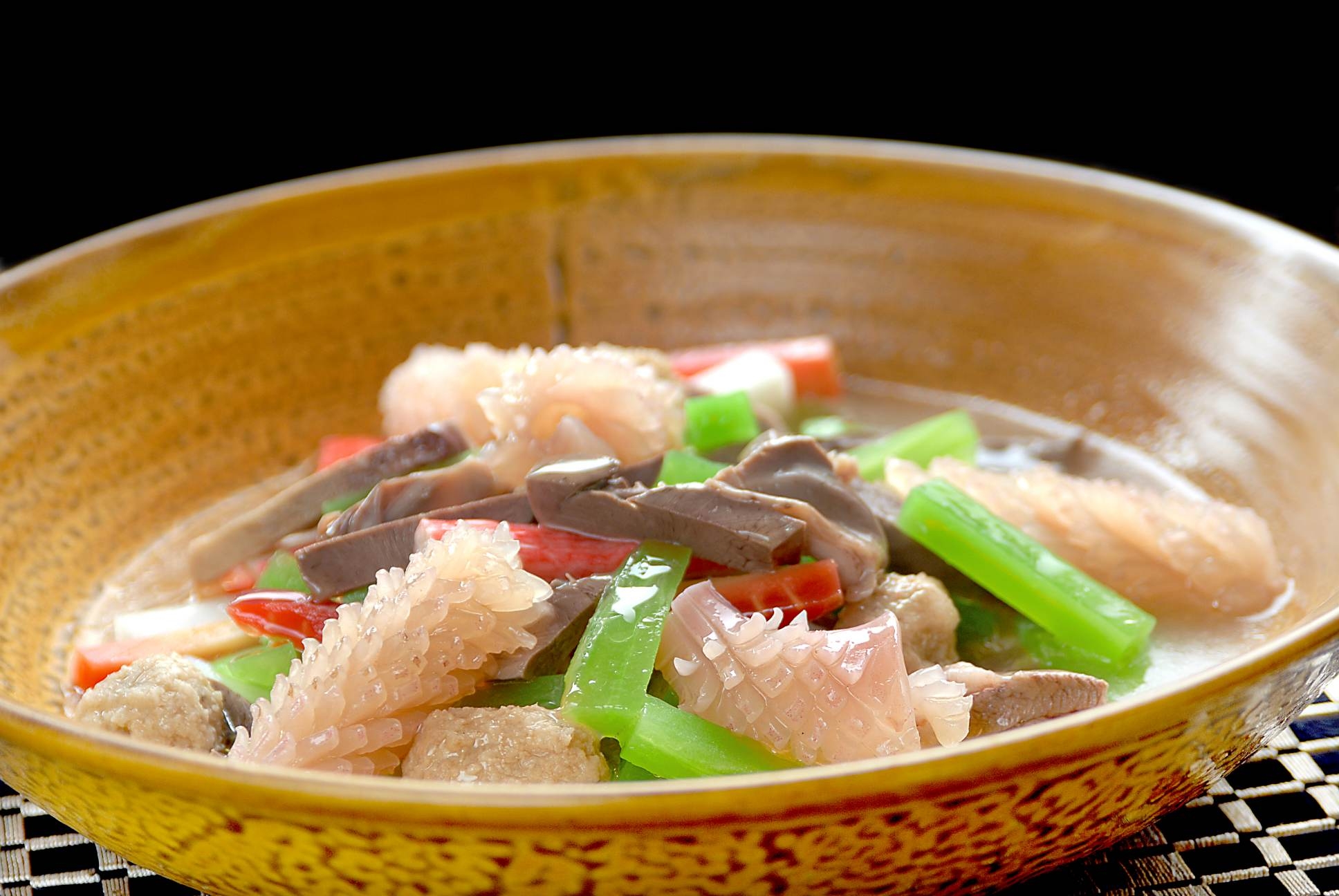 餐饮美食鱿鱼什锦宣传图片灯箱