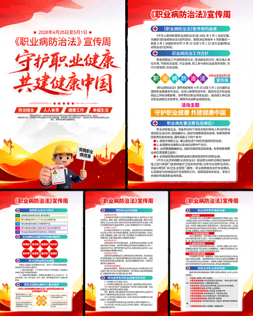 2026职业病防护法宣传周海报
