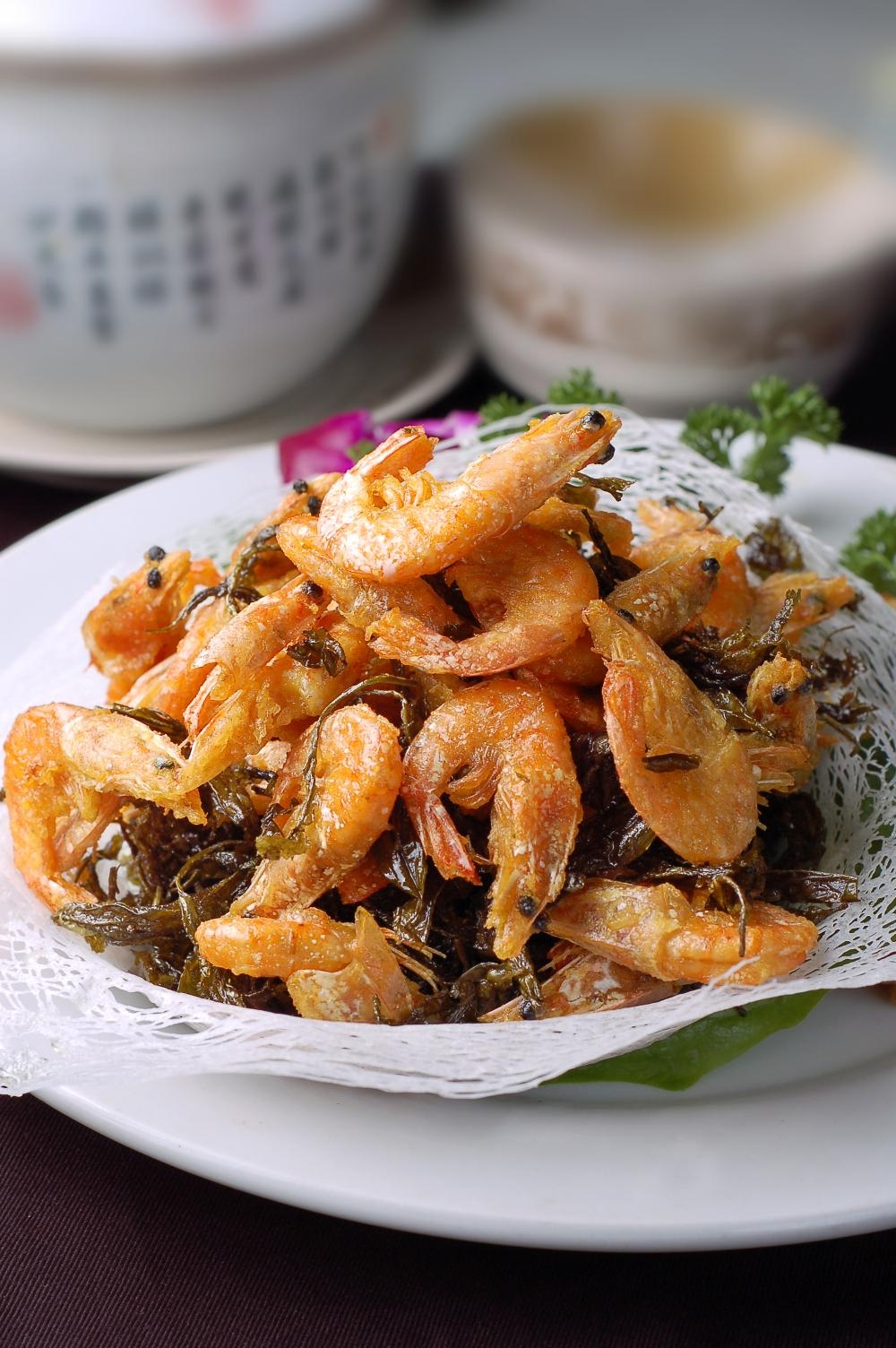 餐饮美食川菜茶香小河虾高清图片