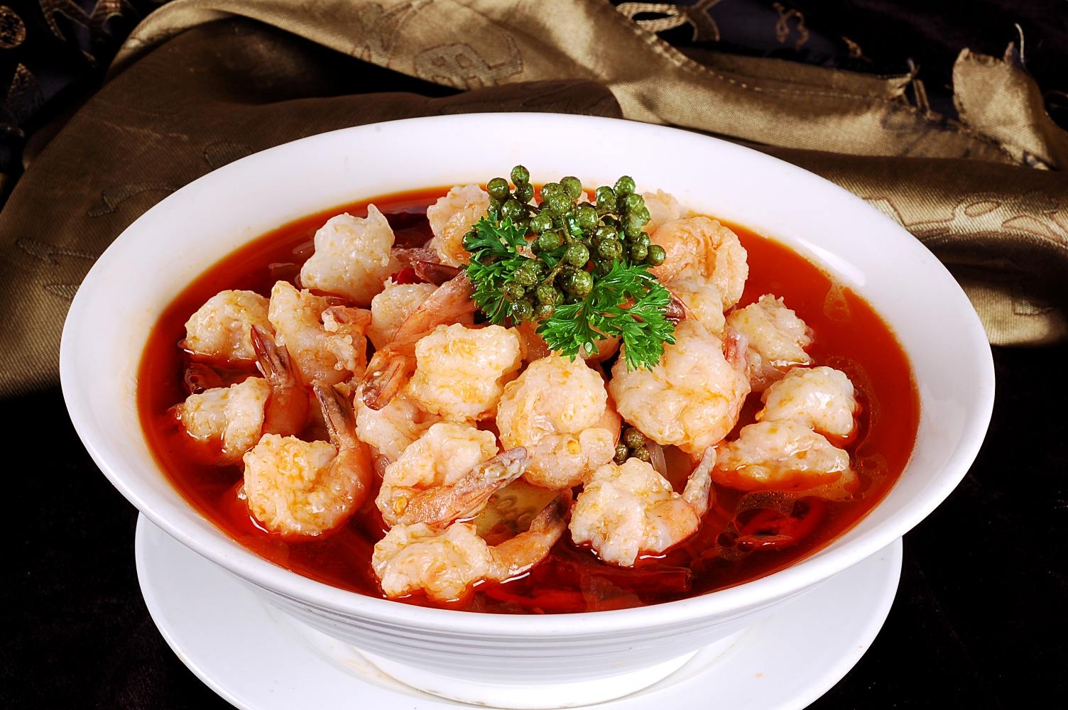 高清图片餐饮美食川菜鲜椒沸腾虾高清图片