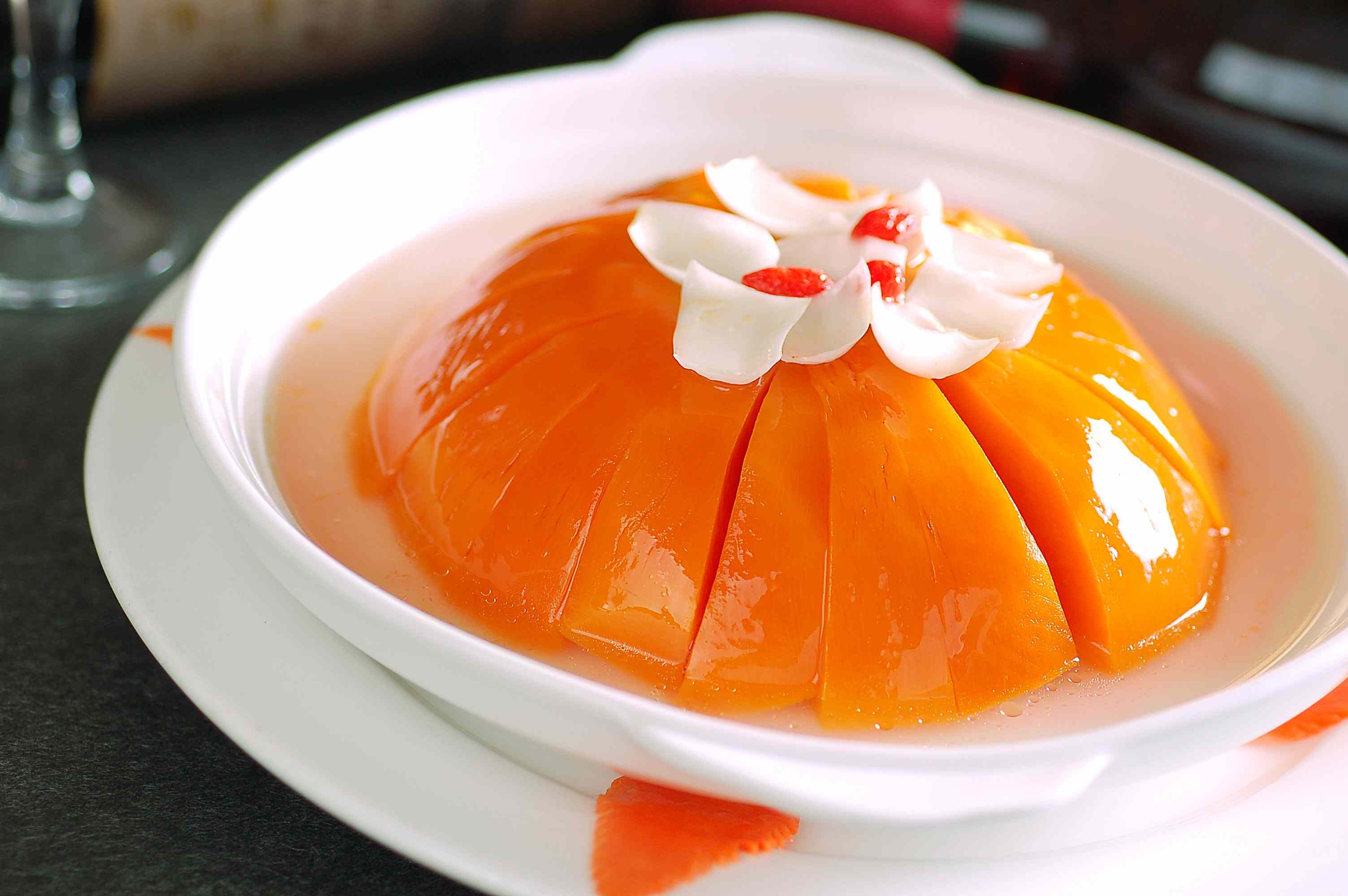 餐饮美食热-百合老南瓜宣传图片灯箱