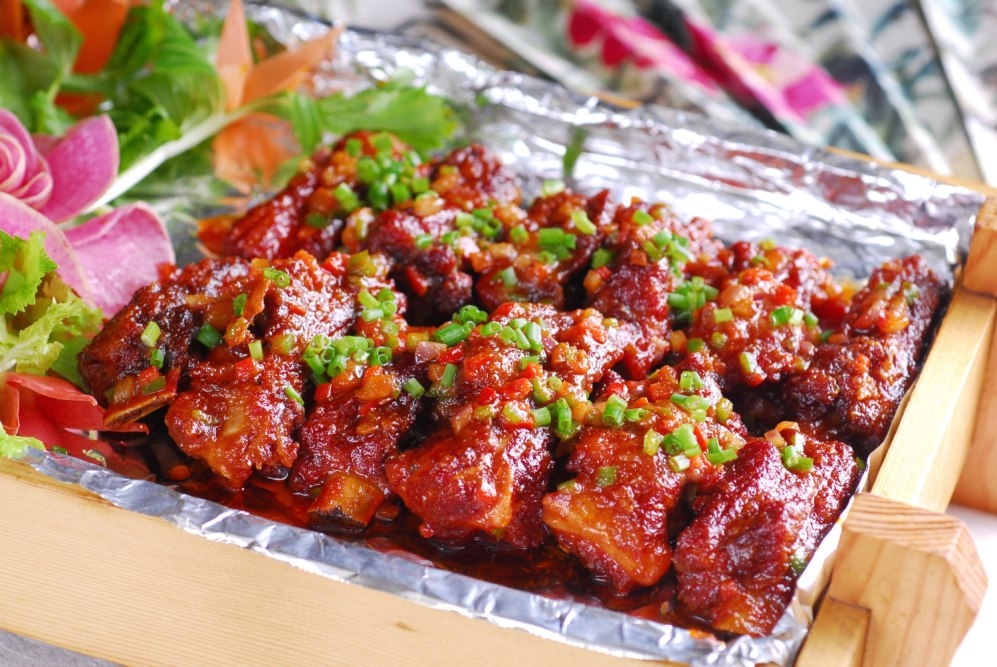 餐饮美食川菜热天香排骨高清图片697