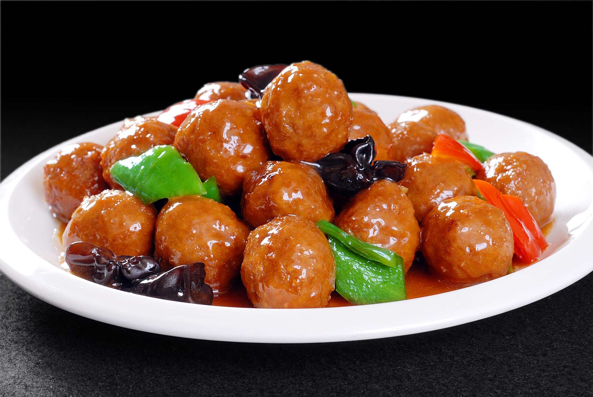 熘丸子高清图片