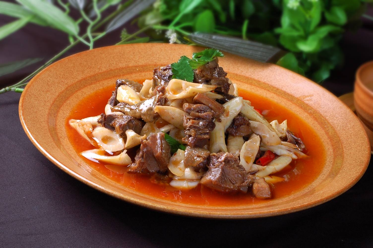 餐饮美食雷笋烧土鸡宣传图片灯箱