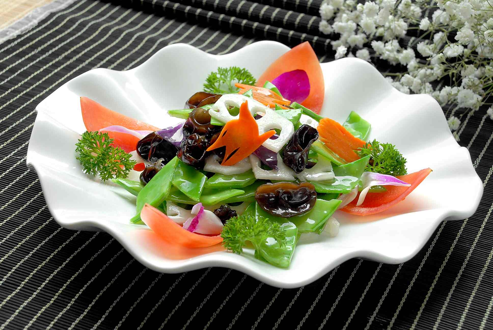 高清图片餐饮美食川菜荷塘小素高清图片