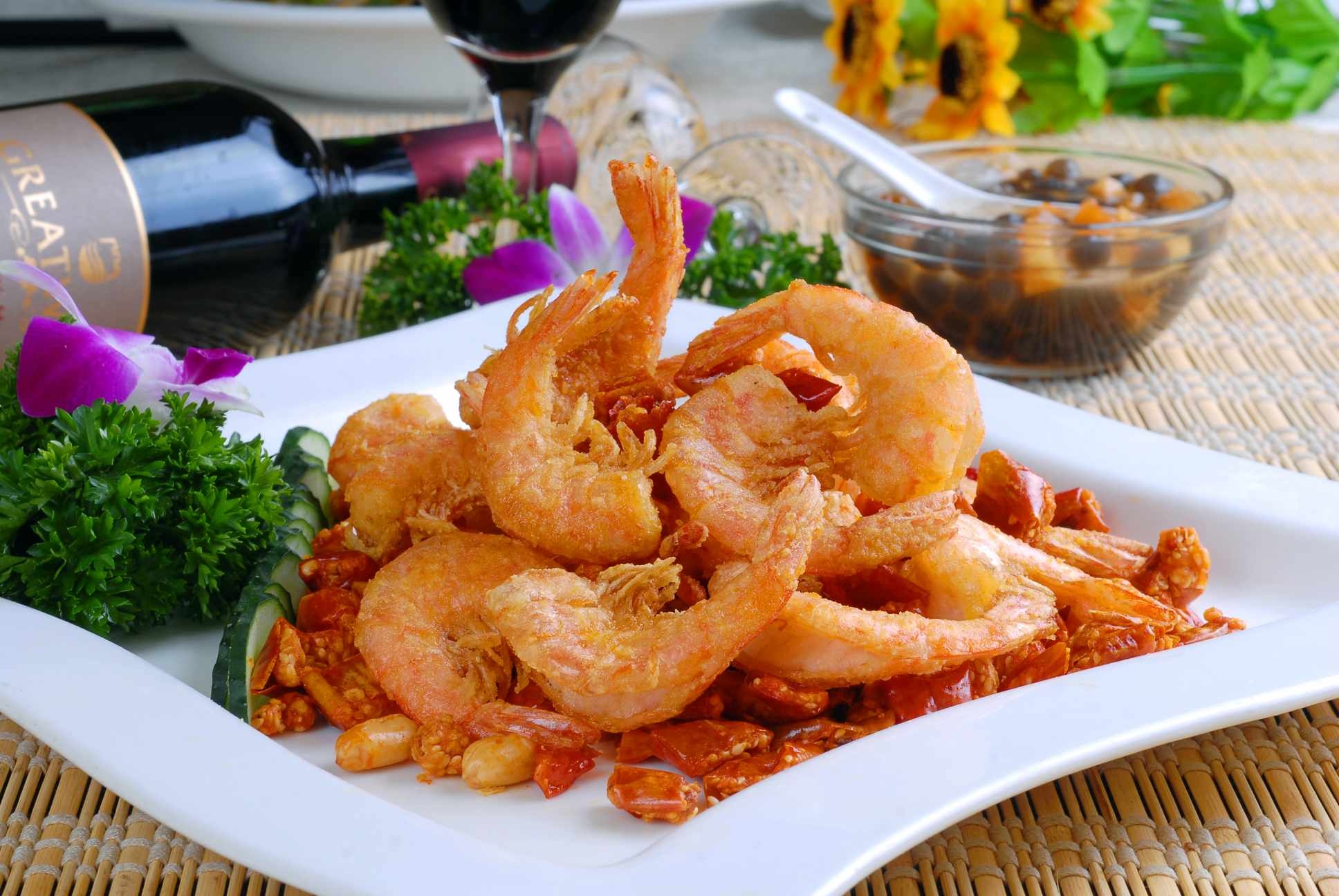 高清图片餐饮美食川菜酥椒基尾虾高清图片758