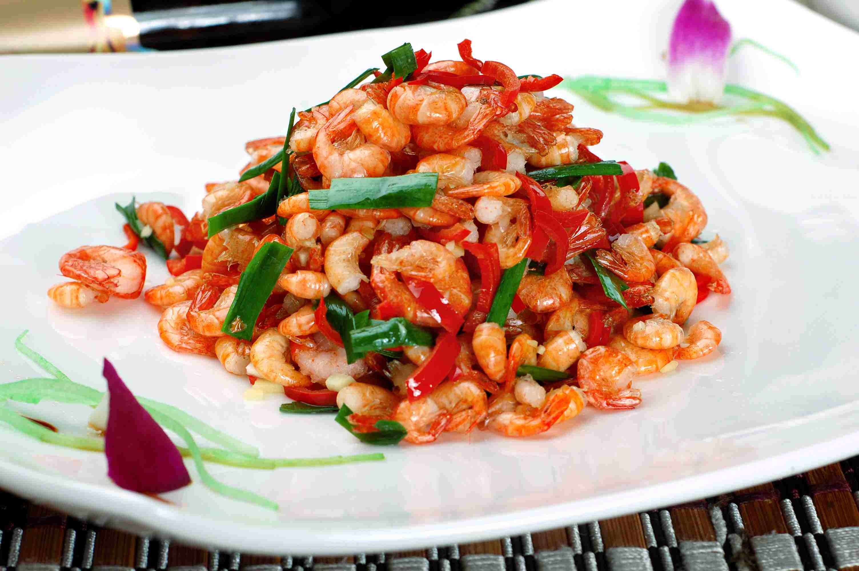 餐饮美食湘菜-香炒小河虾宣传图片灯箱