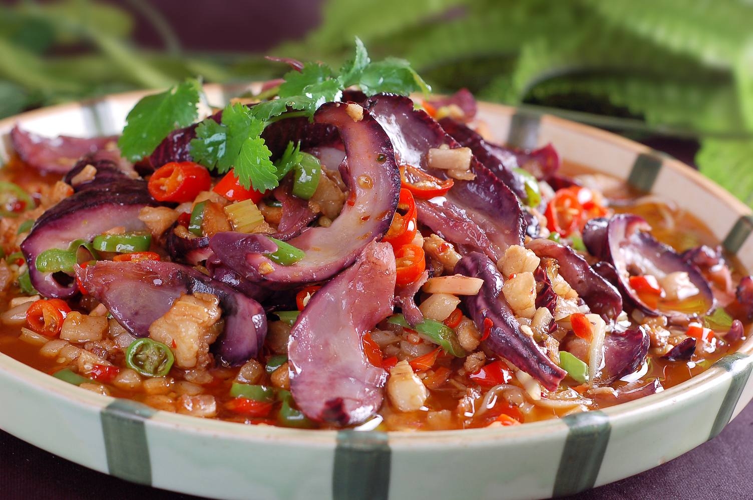 餐饮美食家常淡紫菜宣传图片灯箱