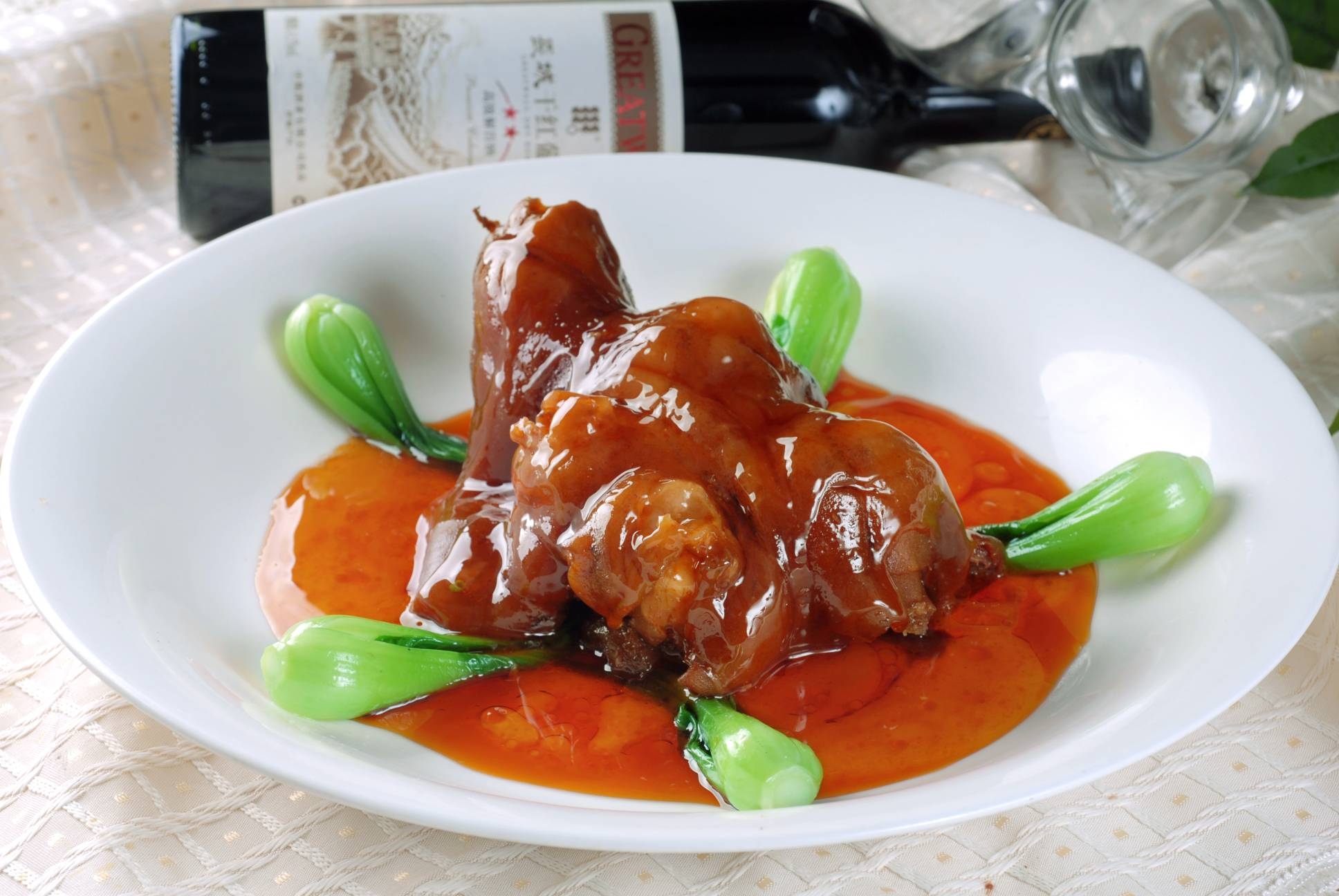 高清图片餐饮美食川菜红扒牦牛掌高清图片