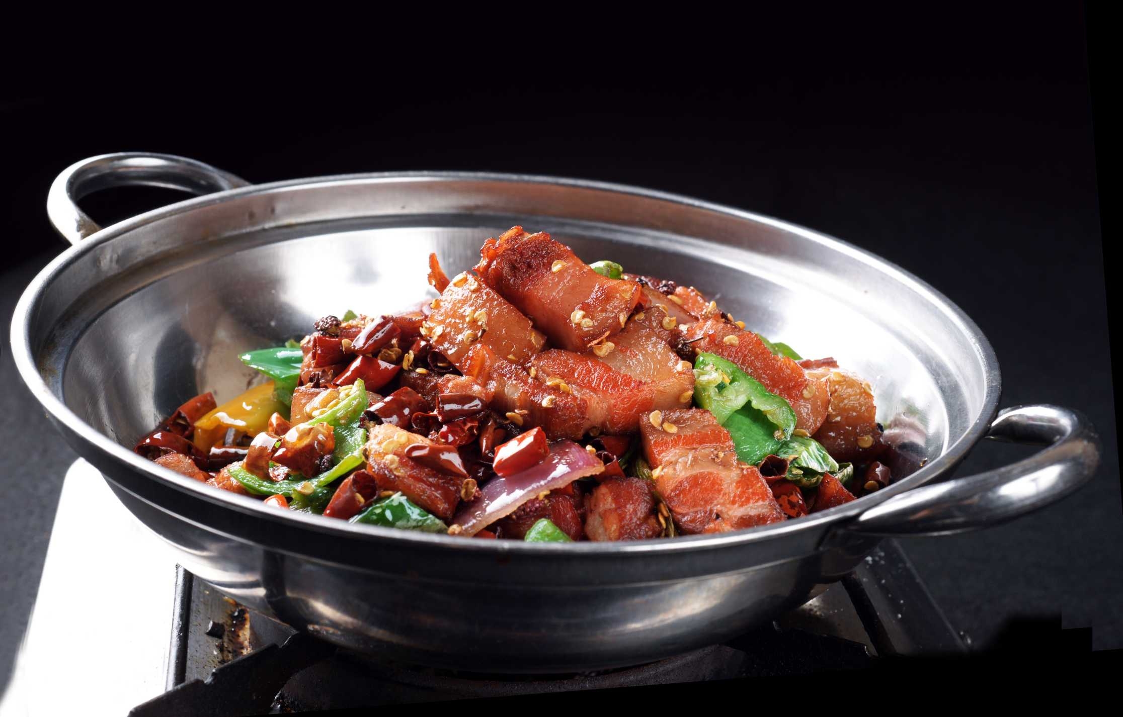 餐饮美食炝锅红烧肉高清图片