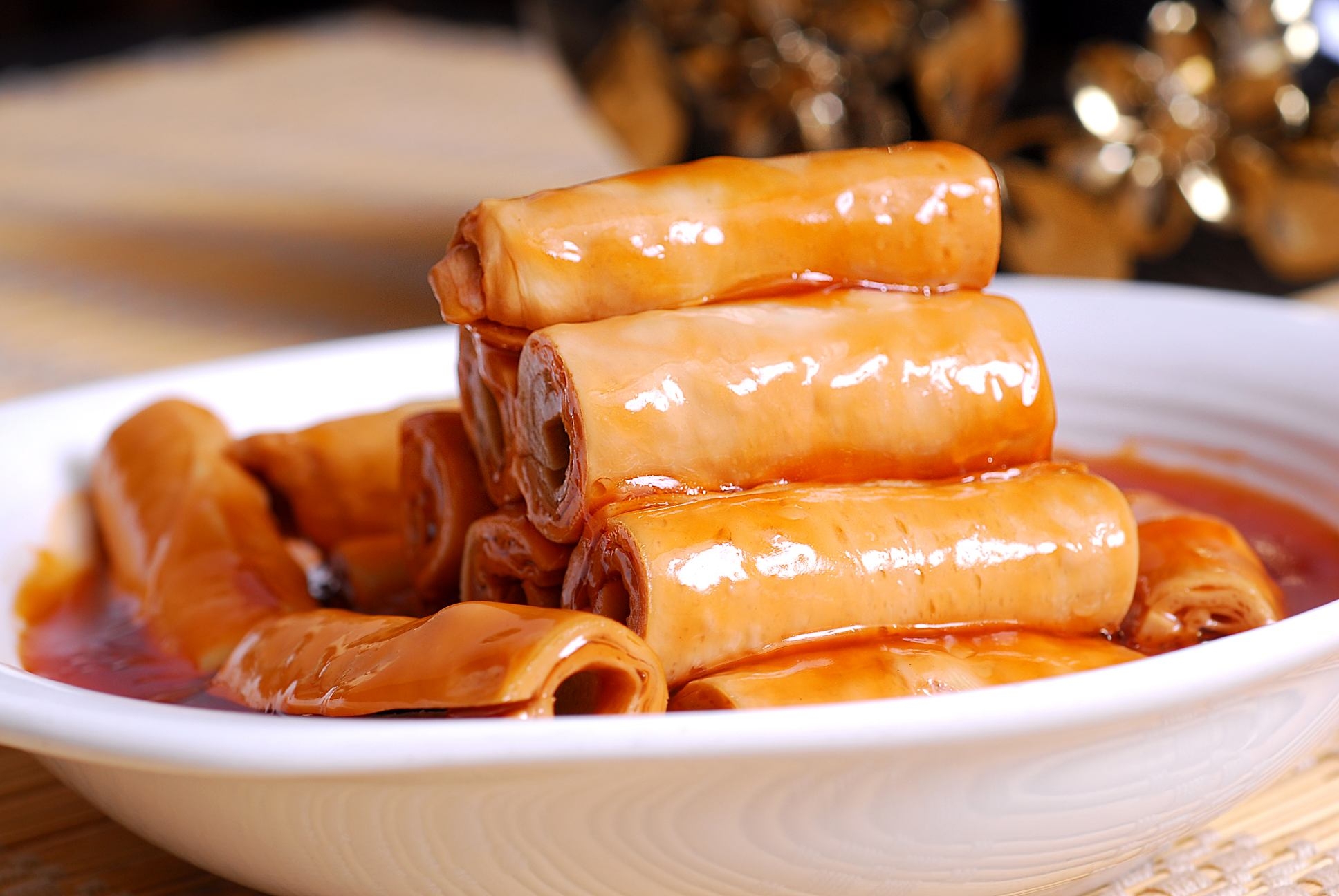 素烧豆筋高清图片