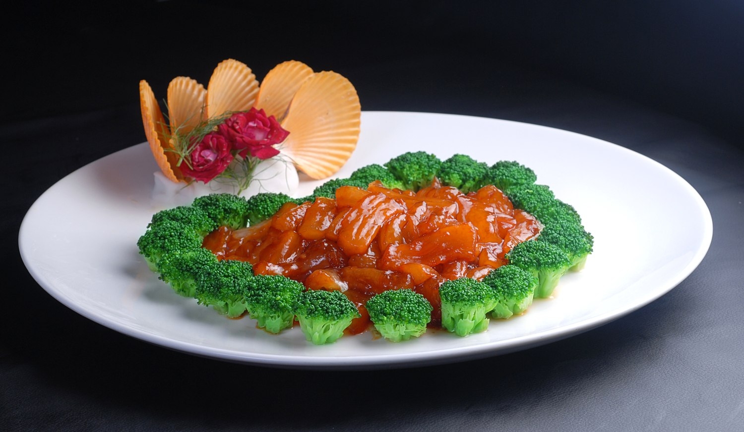 餐饮美食兰花葱烧鹿筋宣传图片灯箱