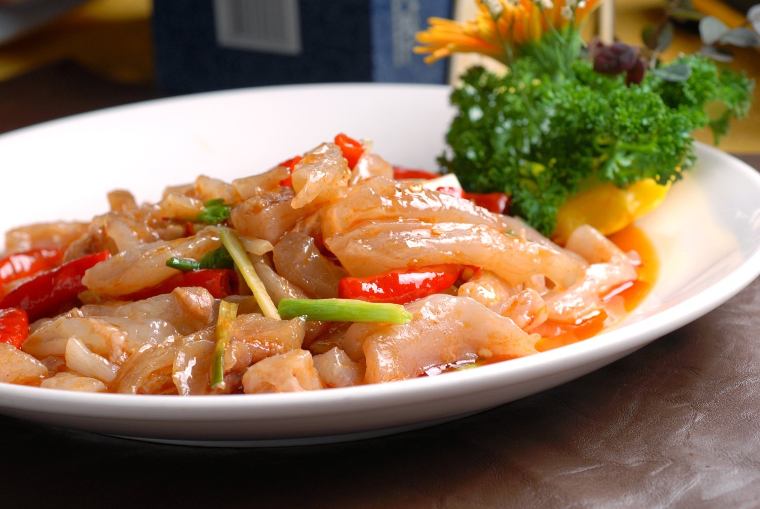 高清图片餐饮美食川菜泡味风鱼唇高清图片