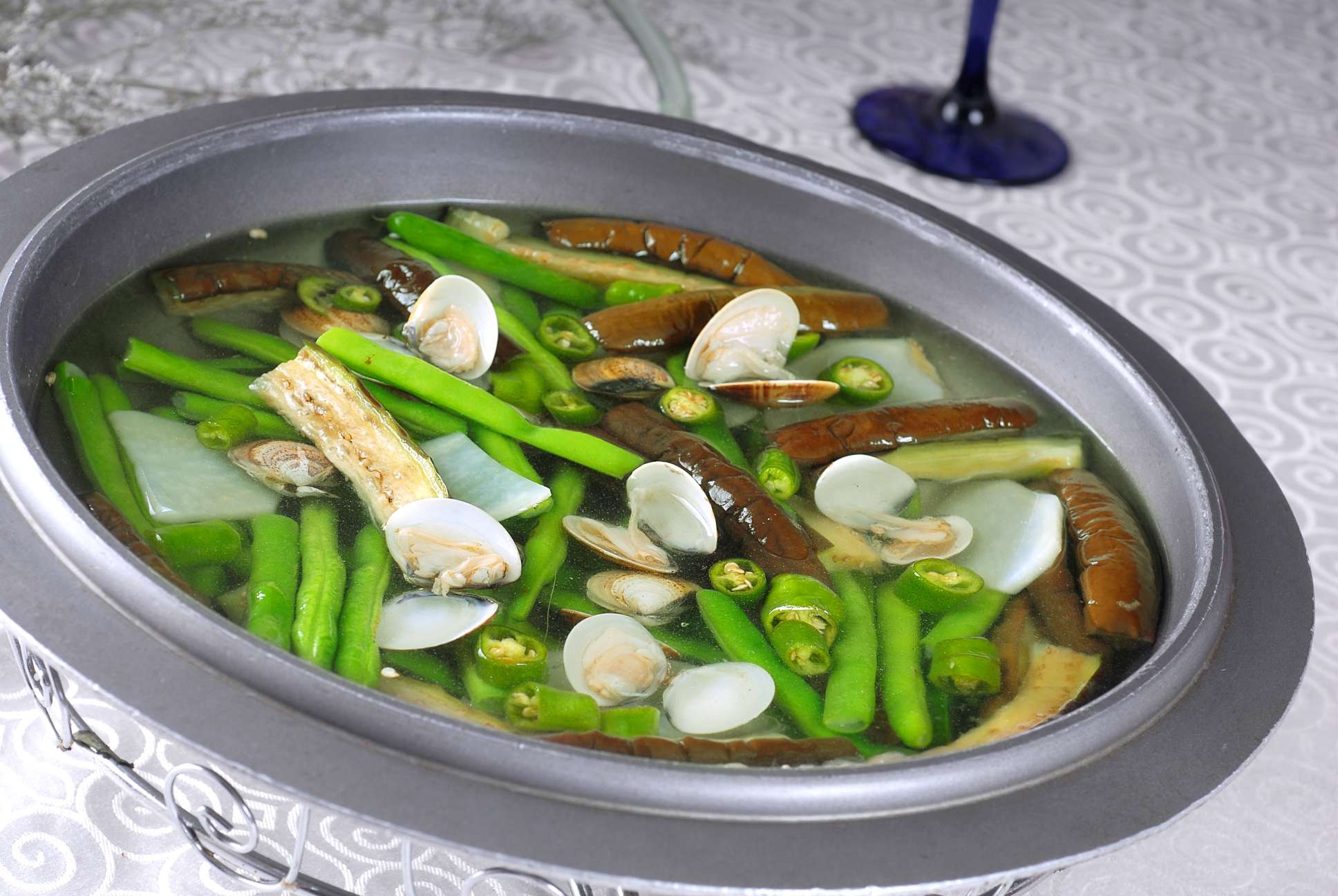 餐饮美食热椒汁什锦高清图片